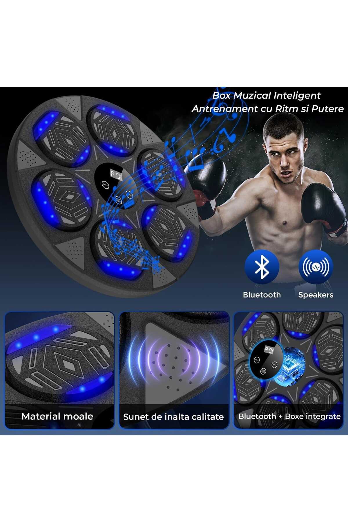 Timebox-Smart Boxing Machine with Music – Interactive Wall System with Bluetooth, Touch Screen, Lighting an 4