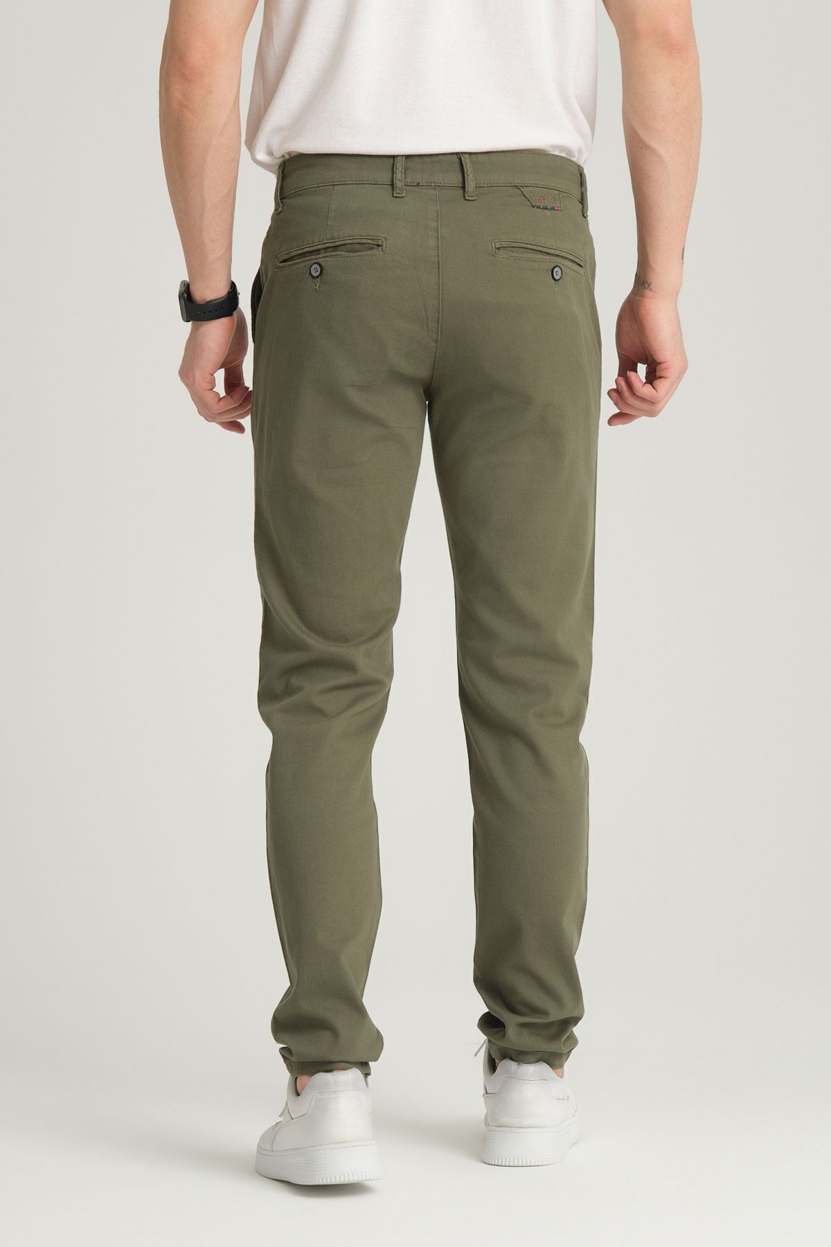 inpool Erkek, pamuklu, esnek, büyük beden, old money culture, chino-kanvas, pantolon 24INP275 görsel 6