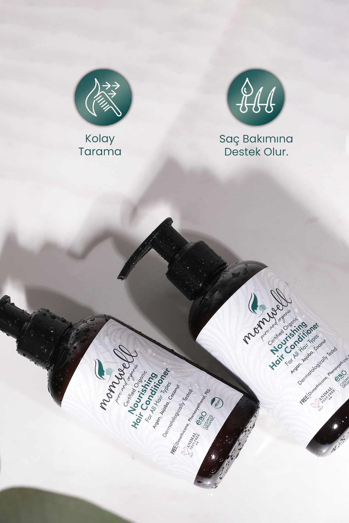 Organik Saç Bakım Kremi | Besleyici, Koruyucu, Nemlendirici Doğal Formül | 200 ml — TYCW2QY2FN169004371194412 — تصویر 5 از 7