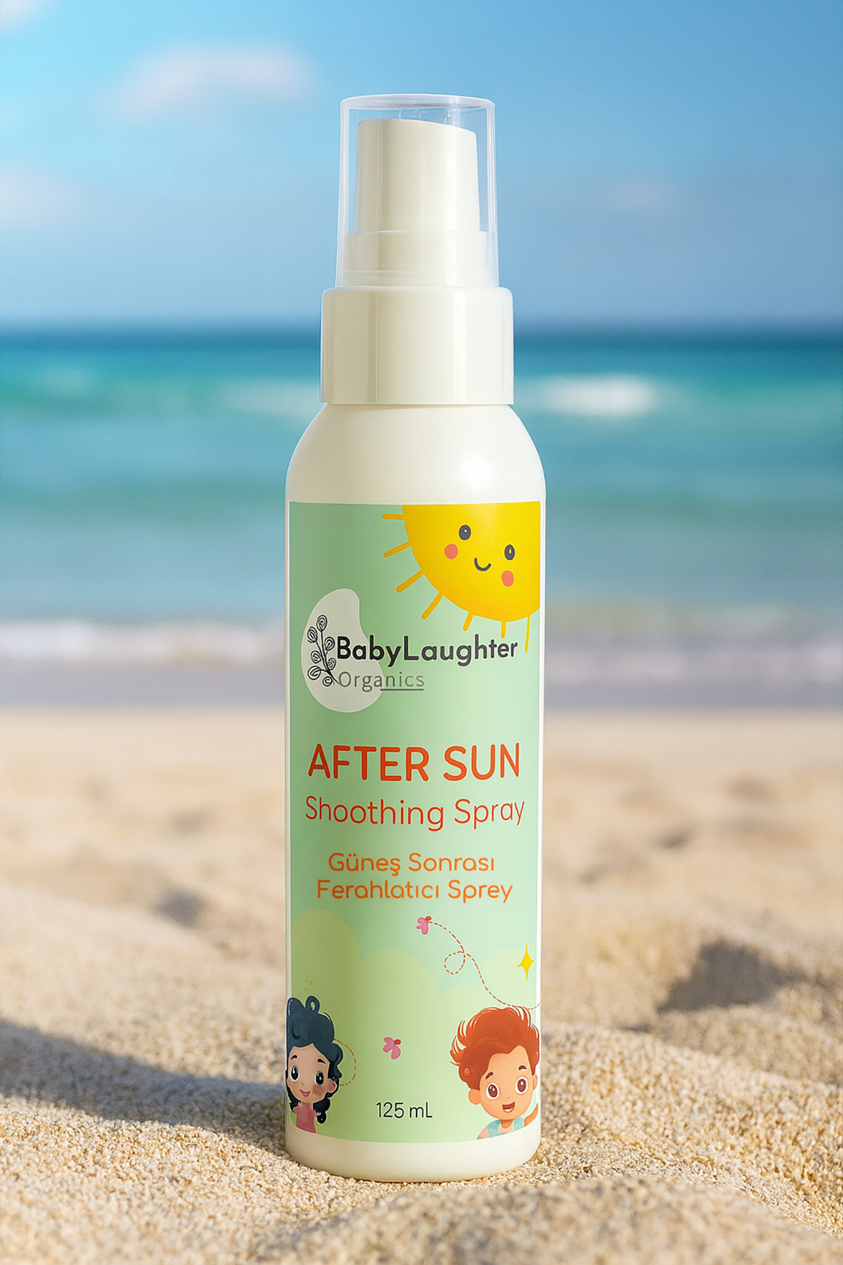 BabyLaughter Organics After Sun Güneş Sonrası Ferahlatıcı Sprey - 125 mL fotoğrafı 4 (önizleme)