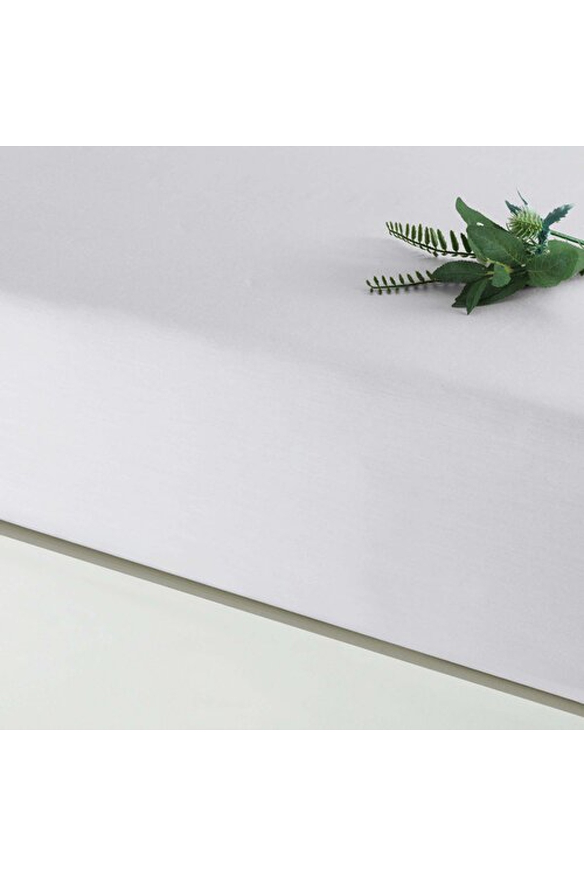 Linens-ملاءة سرير مفردة من الساتان القطني من Mix&Match، إكرو 1