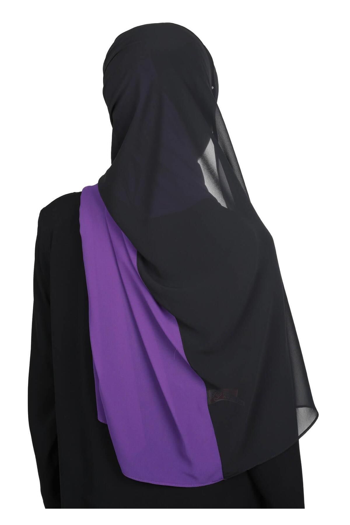 Ayşe Tasarım-Double Color Practical Chiffon Shawl,Ps-102 5