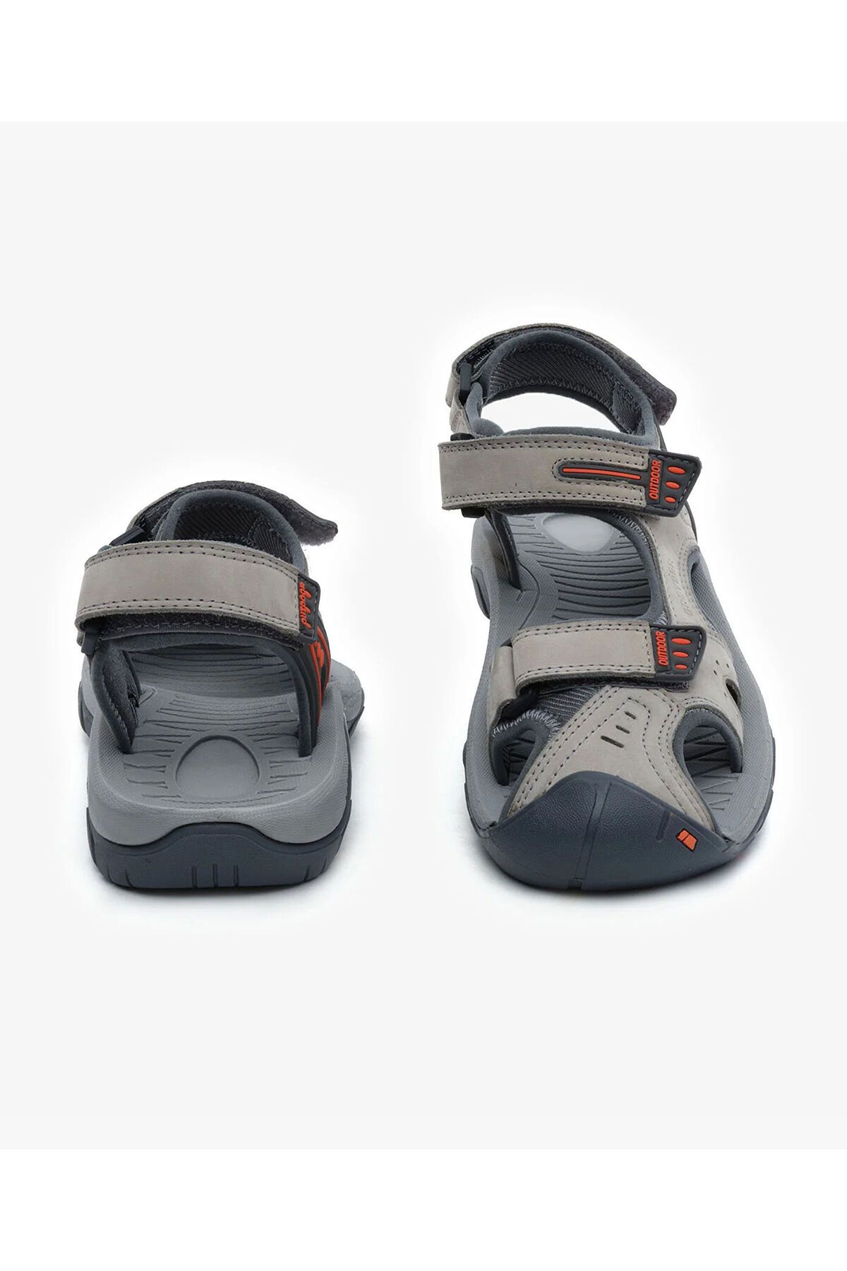 Greyder-Women's Light Gray Genuine Leather Sandals 5Y2Cs30644 7