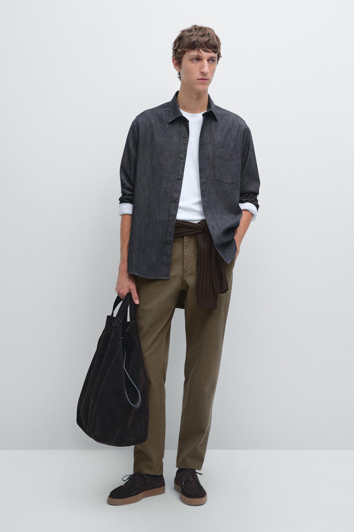 ماسیمو دوتی شلوار بافت‌دار اسلیم فیت