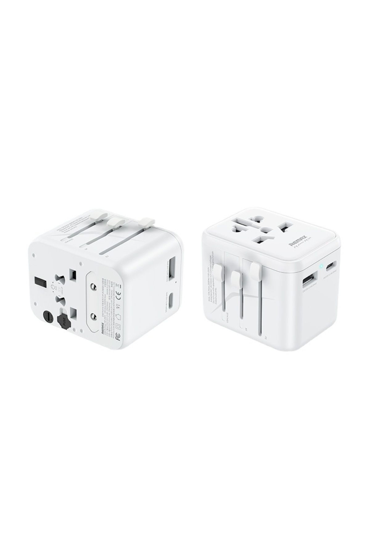 Generic-Universal Travel Charger Conversion Adapter White 1