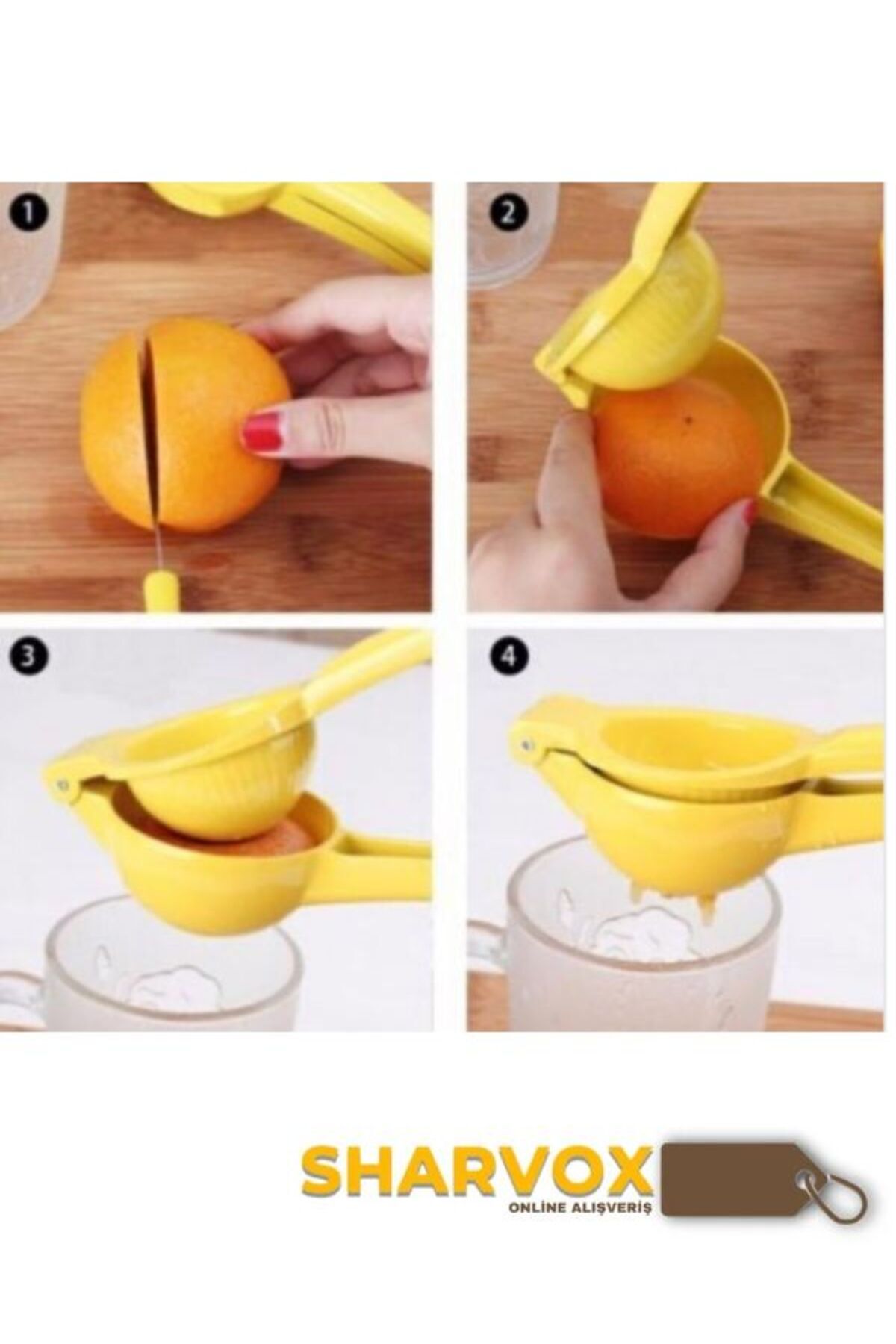 Sharvox-Lemon Squeezer – Citrus and Orange Juicing Apparatus |   Practical Handheld Citrus Press 5