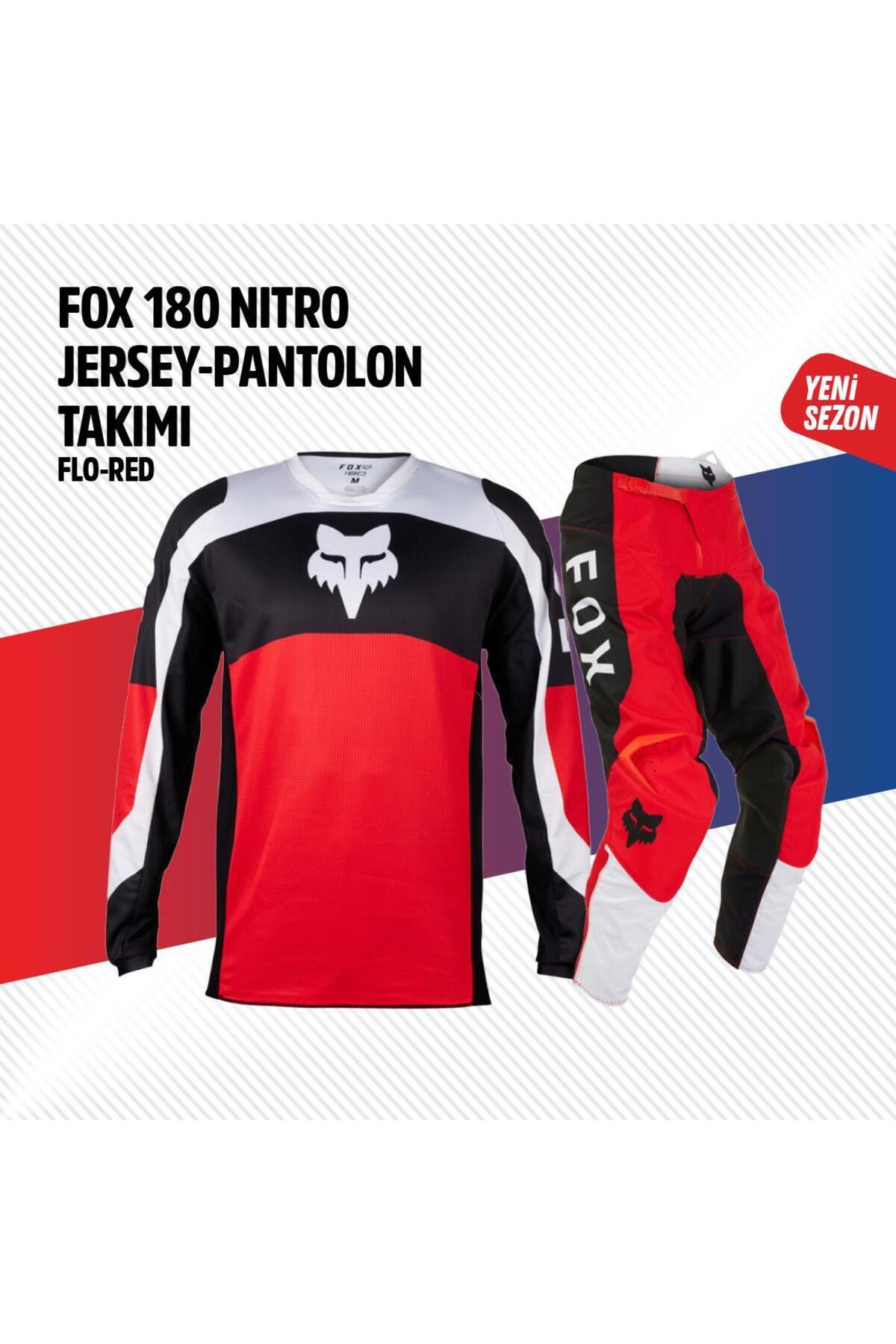 Fox Siyah Kırmızı Jersey Pantolon Takımı