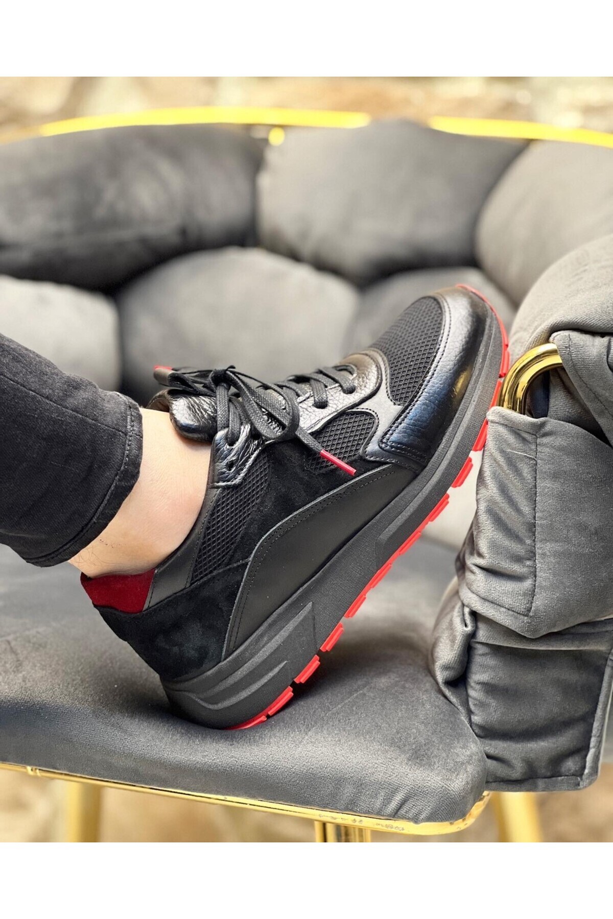 ایتالیانو آیاکابی کفش کتانی مردانه راحتی چرم اصل سورا