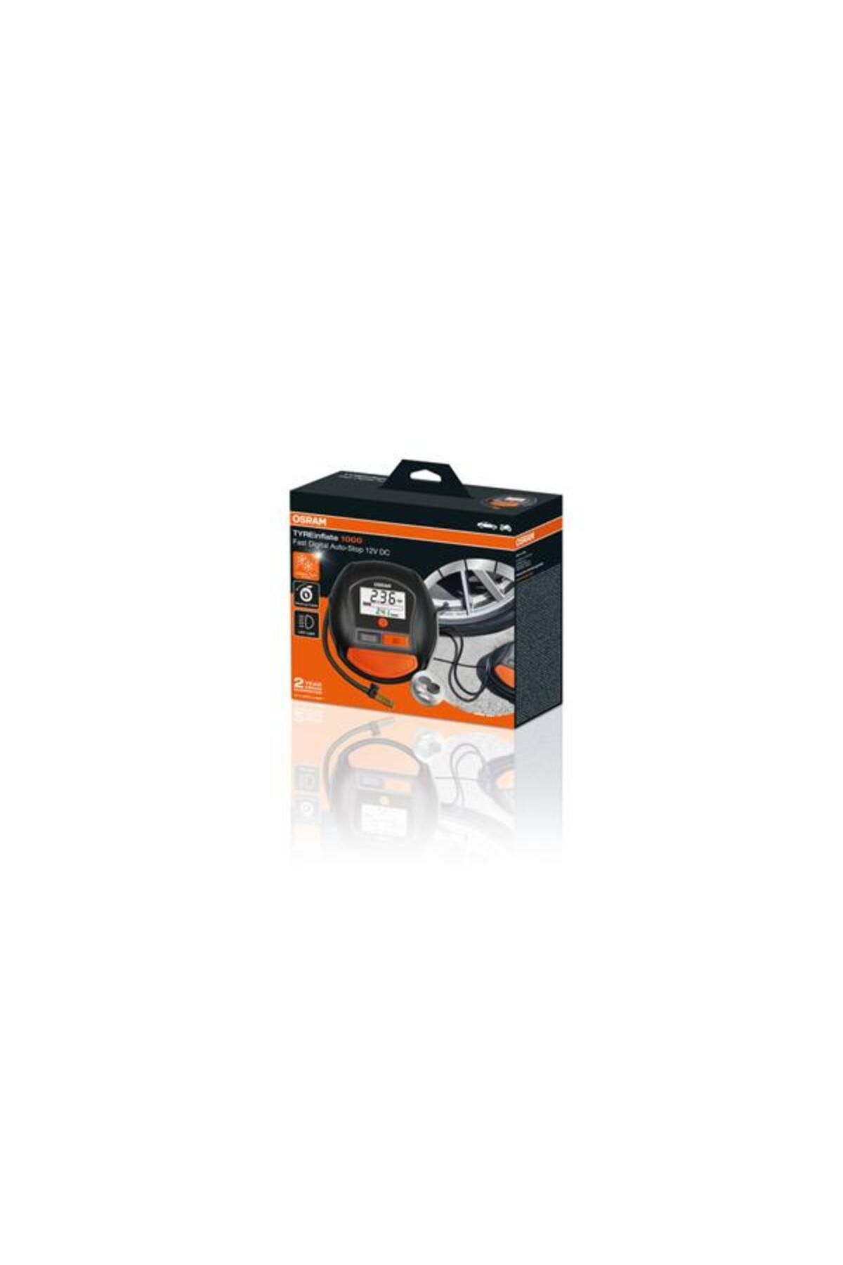 Osram-Car compressor TYREinflate 1000 OTI1000, 12 V, 5.5 bar, 180 W, with analog display 3