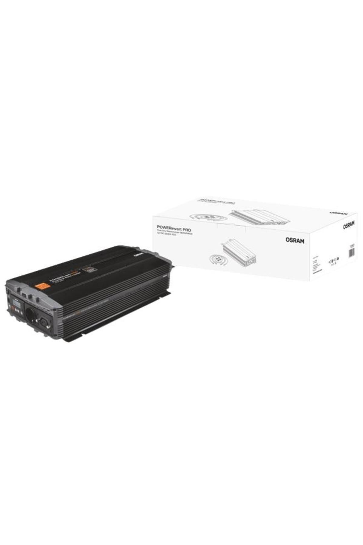 Osram-Pure Sine Wave Car Inverter OEINVPAR20, 12V DC, 2000W, RCD, 1 x 230V socket + 1 x USB 2.1A 3