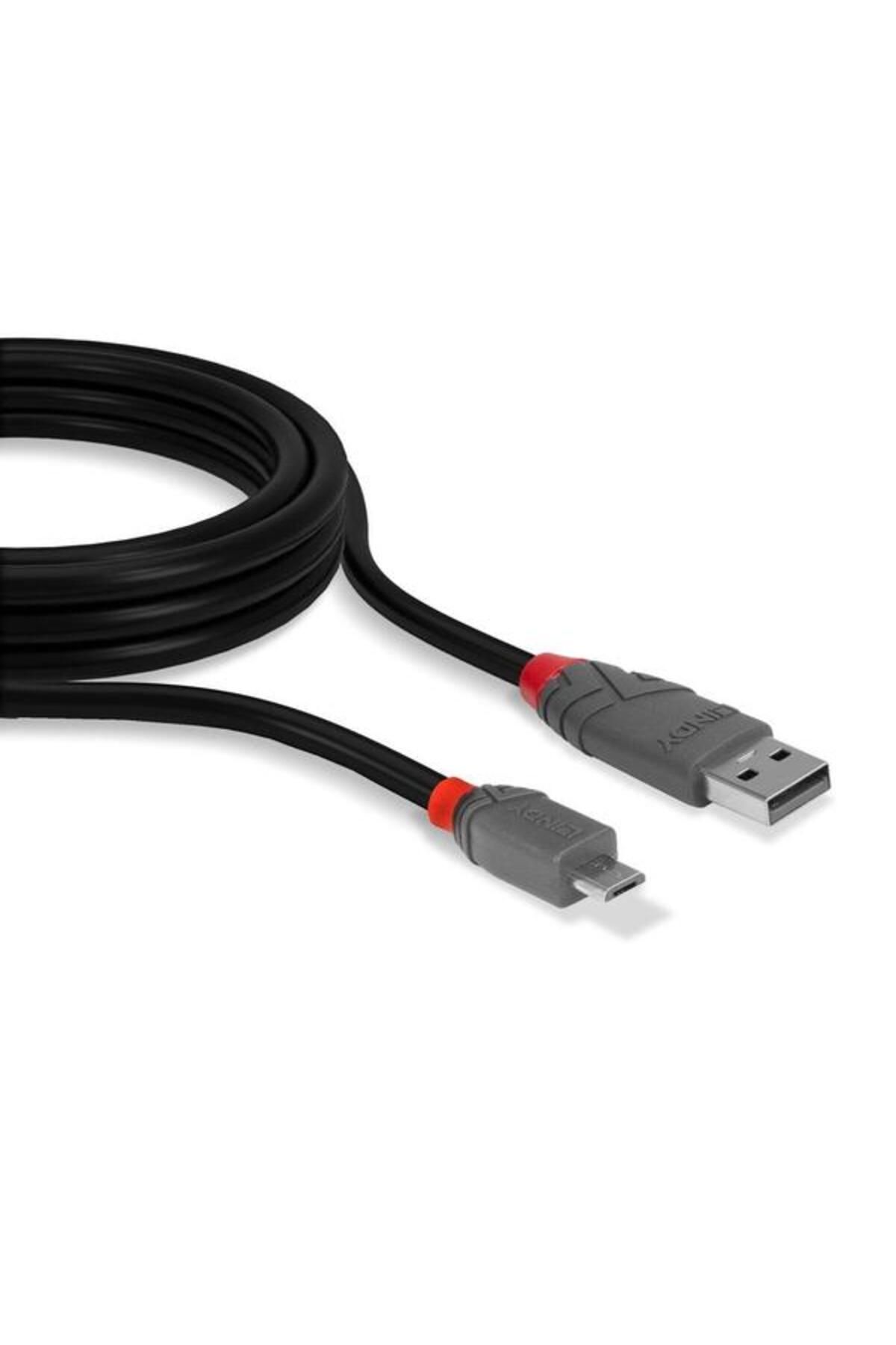 LİNDY-Cablu de date LY-36732, 1m, USB 2.0 Tip A - MicroUSB 2