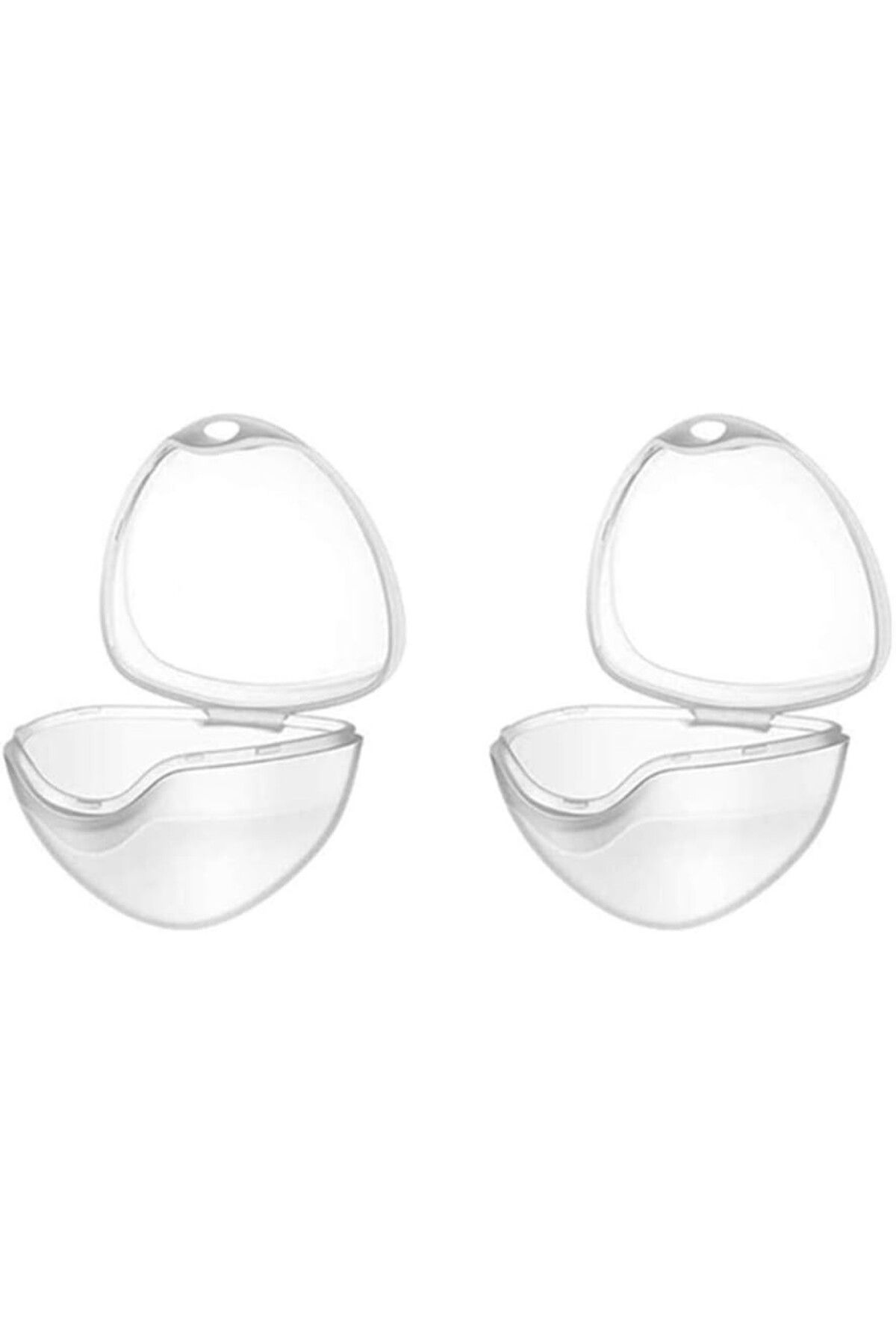 Dawwoti-Set of 4 pacifier protectors, PP, transparent, 7 x 6.1 x 5.5 cm 3