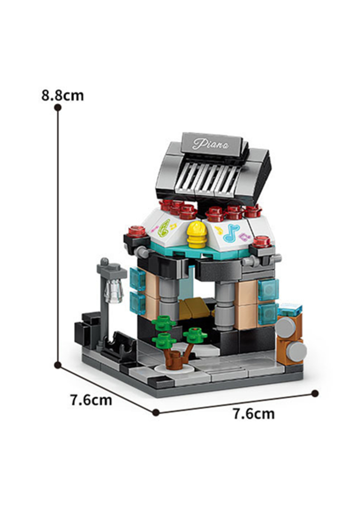 بدون جعبه ۱۴۵ تکه جدید فروشگاه لوازم آرایشی DIY، گل‌فروشی، سالن آرایش مو، پیانو، سالن بازی، میوه، کتاب‌فروشی