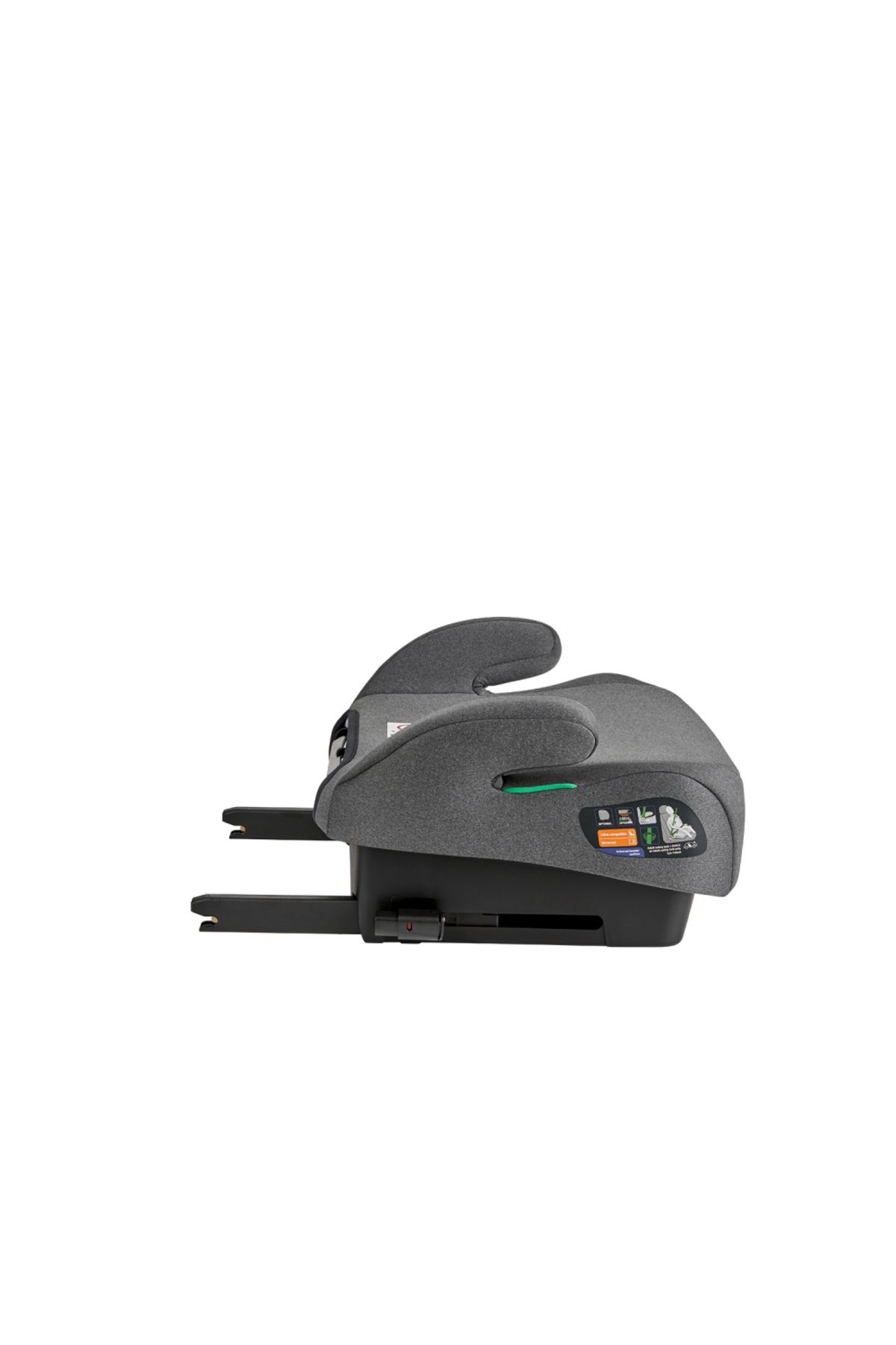 Kikka Boo-Car booster with Isofix KikkaBoo i-Boost Dark gray Approved R129 i-Size 125-150 cm with Detachable backrest 7
