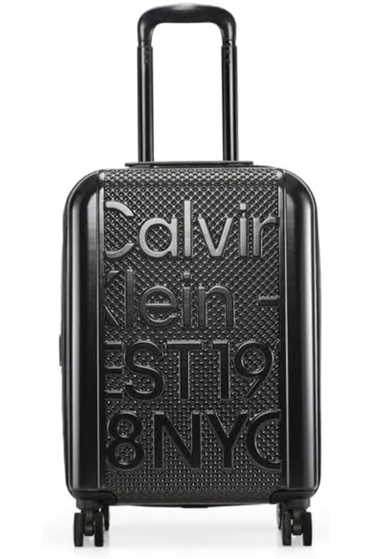 Calvin Klein-EST. in NYC Hard Luggage Lightweight Spinner Suitcase with TSA Lock (Black, Set of 3) 4