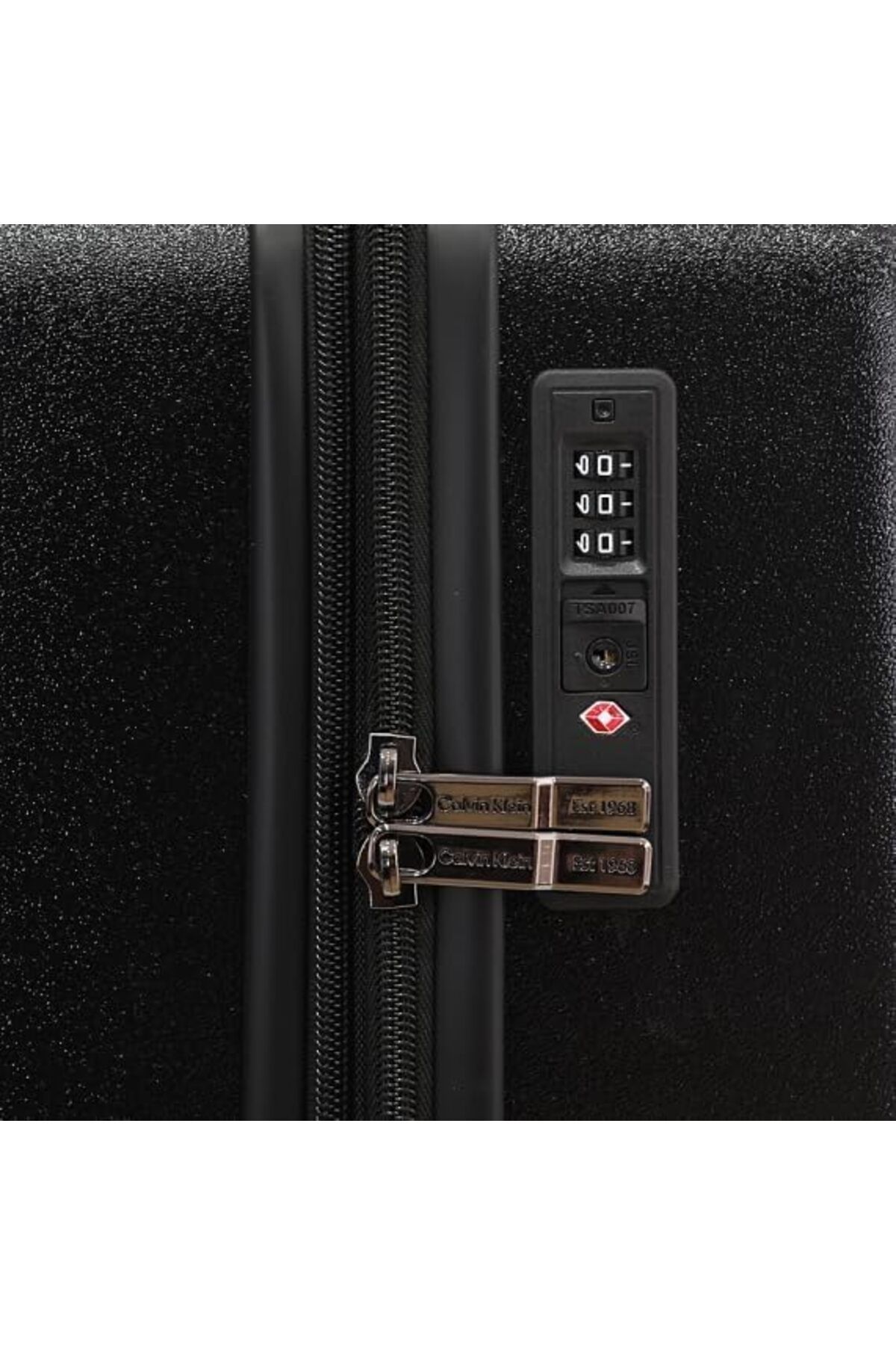 Calvin Klein-Overlay Luggage Lightweight Spinner Suitcase with TSA Lock (Black, Set of 3) 4