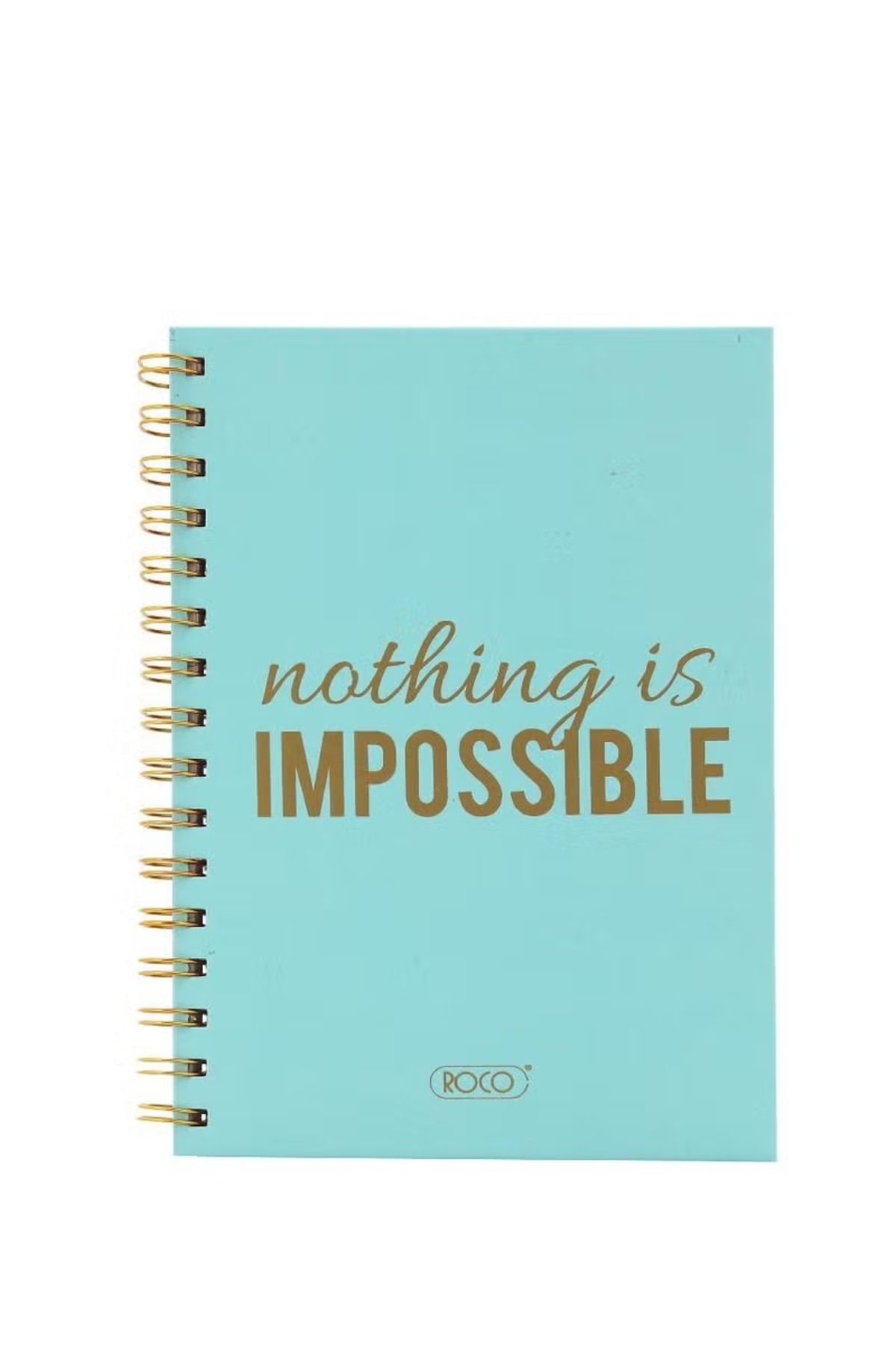 Roco-"Nothing is Impossible" A5 Notebook – 80 Sheets to Empower Your Thoughts 1