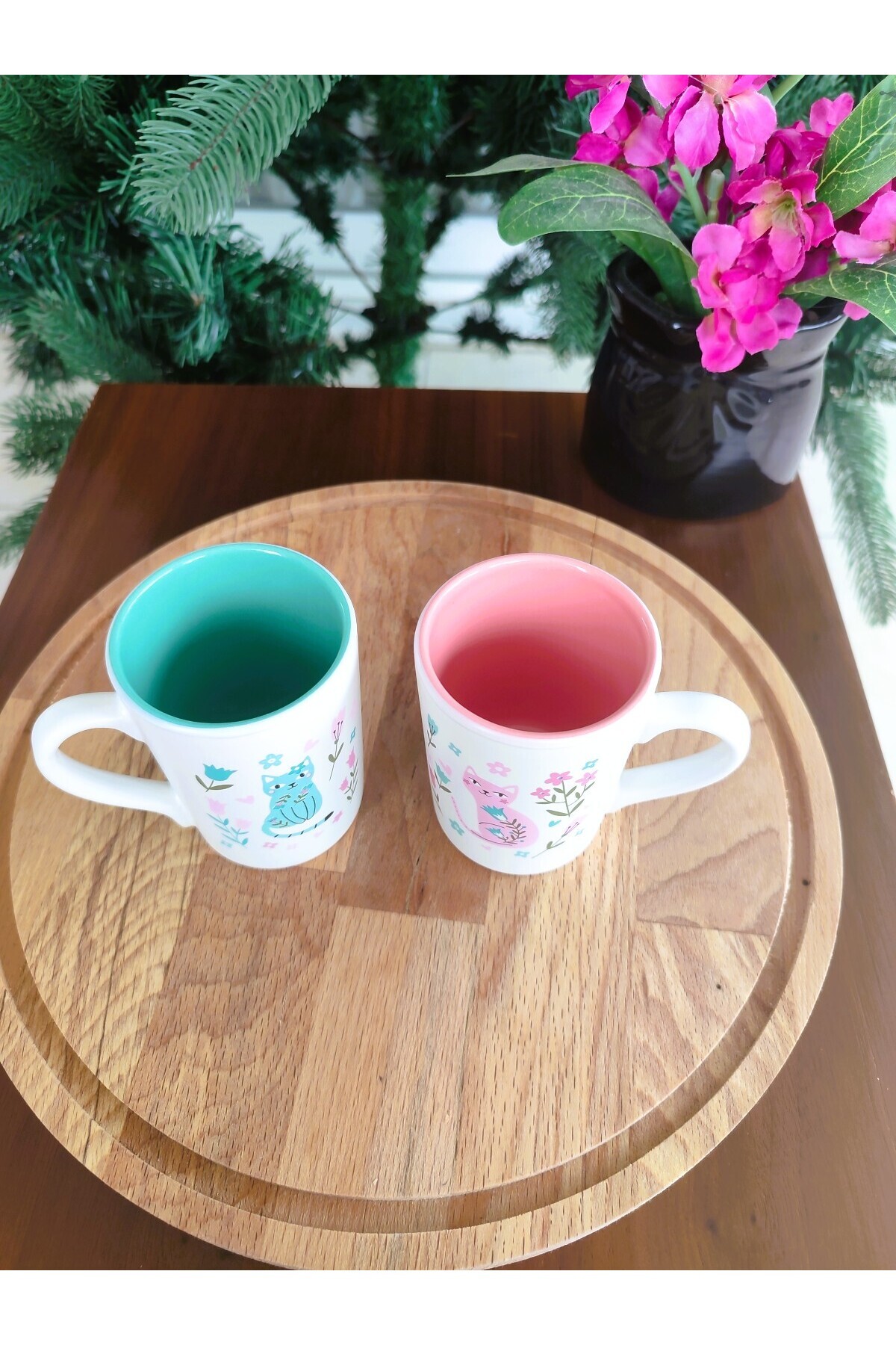 Mudo Home-Set of 2 Espresso Cups with Cat Figure 150ml 6