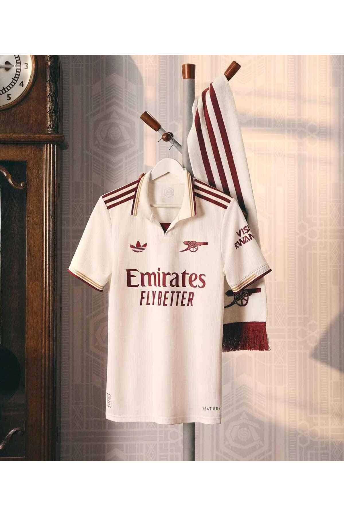 BYSPORTAKUS Arsenal 2025/26 Yeni Sezon isimsiz Deplasman Forması (Beyaz)