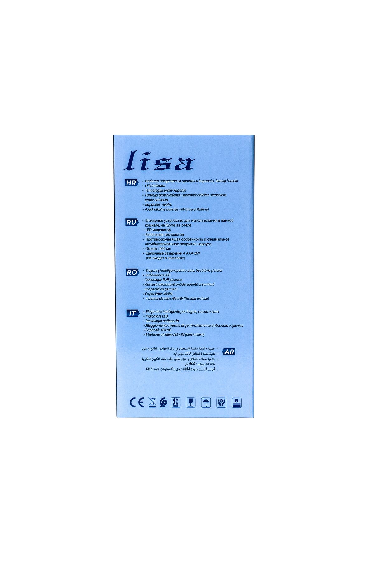 lisa-Automatic soap dispenser, 400ml capacity and LED indicator / ZLN 1949 3
