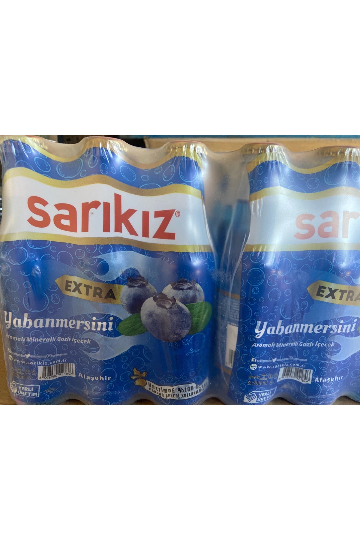 BttLive Sarıkız Estra YabanMersini Soda 24 adet Koli