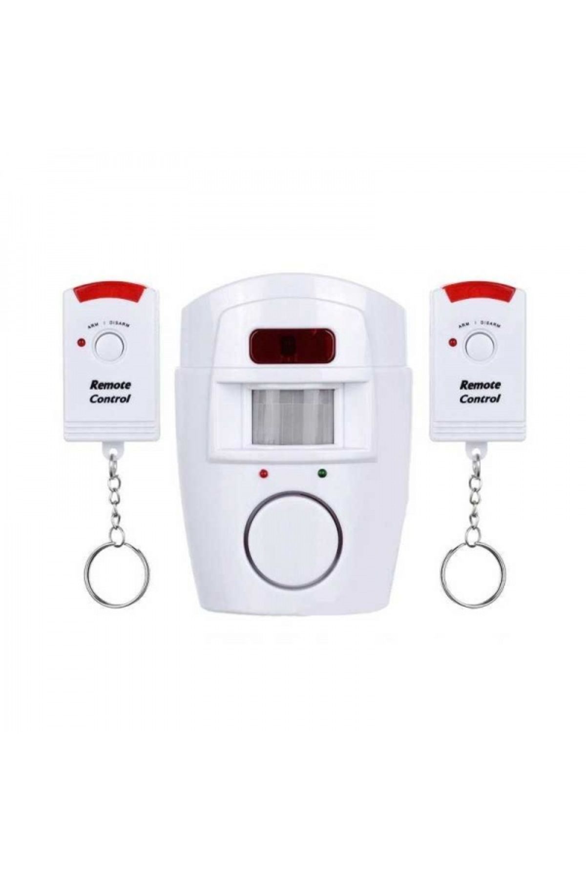 OEM-Wireless alarm with 2 remote controls and infrared motion sensor, 105 db, White 4