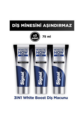 Signal White Now Diş Macunu 3 in 1 White Boost 75 ml x3