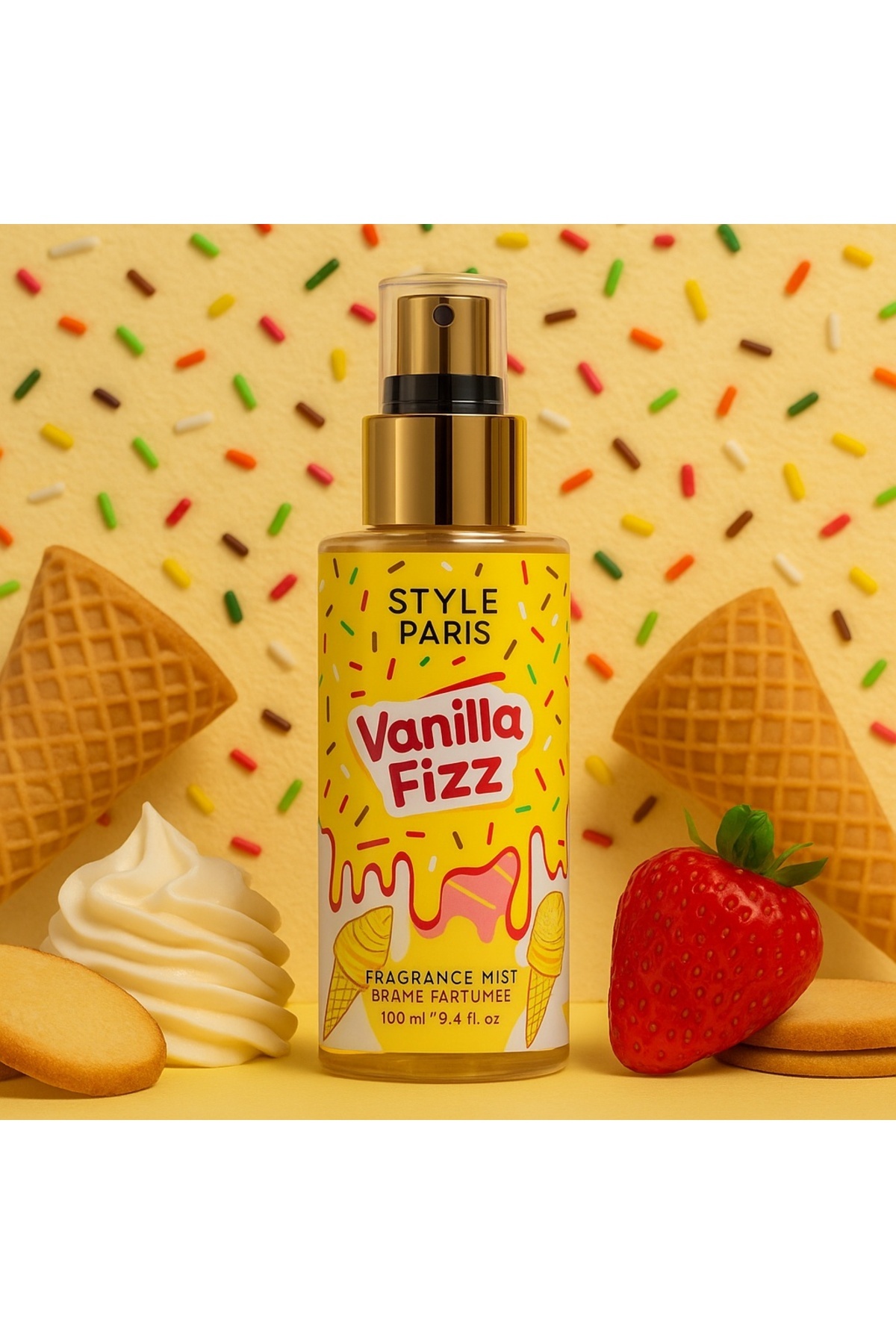 Style Paris Σπρέι σώματος Vanilla Fizz - Style Paris, 100 ml