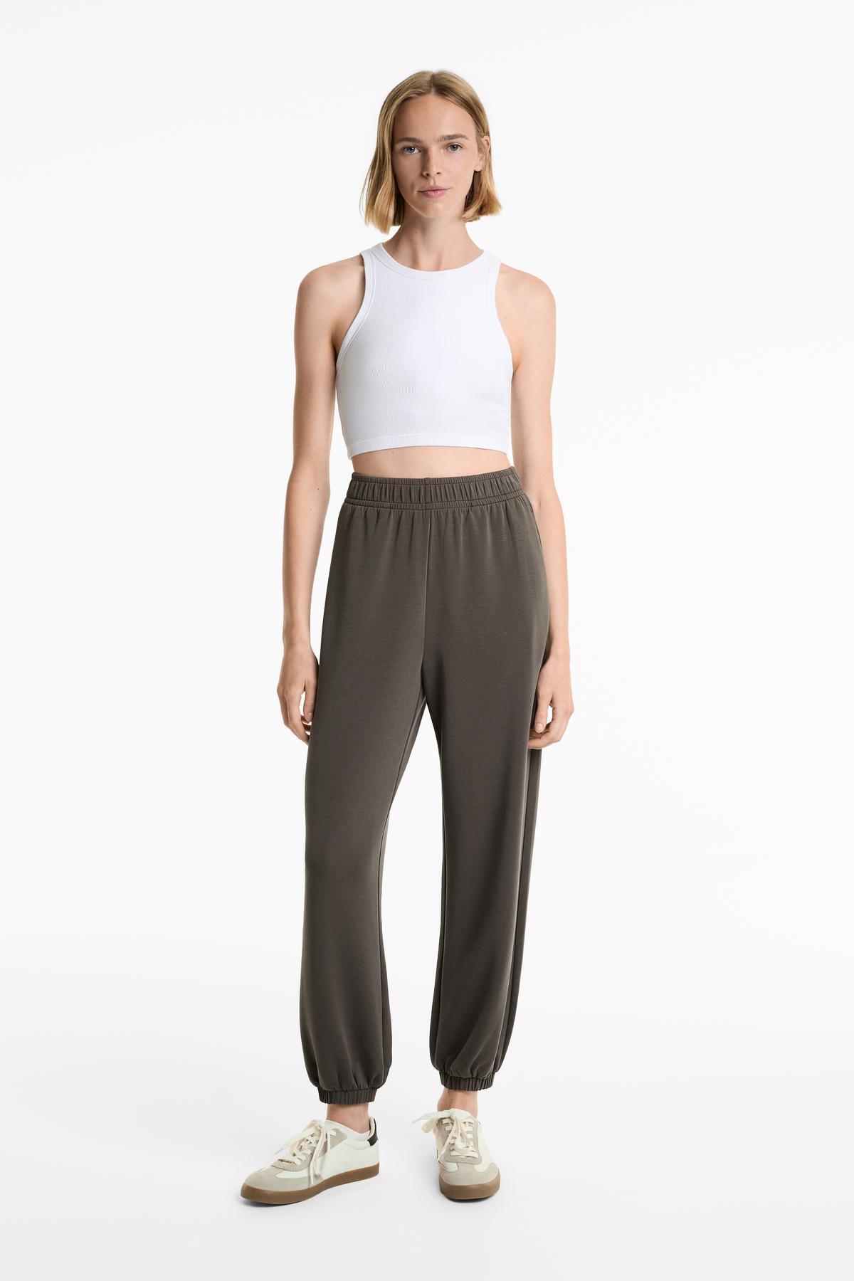 Oysho-Soft-touch joggers with modal 2
