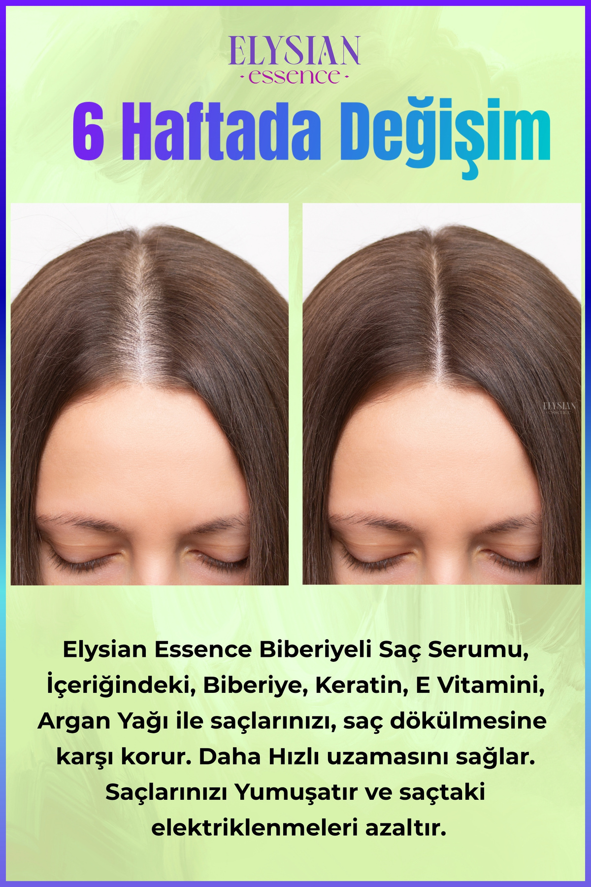 Biberiyeli Saç Serumu Hızlı Uzama Etkili ve Dökülme Karşıtı - Organik Argan Yağı, Vitamin E, Keratin — 4435 — تصویر 5 از 7