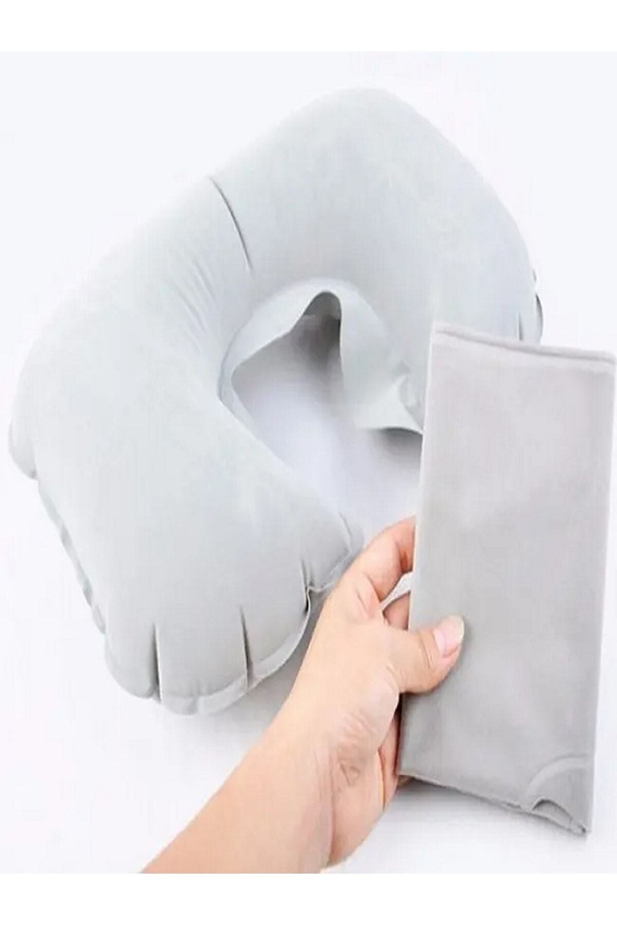 Kiesa Şişme Seyahat Boyun Yastığı Şişme Araç İçi Boyun Yastığı Kamp Şişme Yastığı Boyun Destek Yastığı