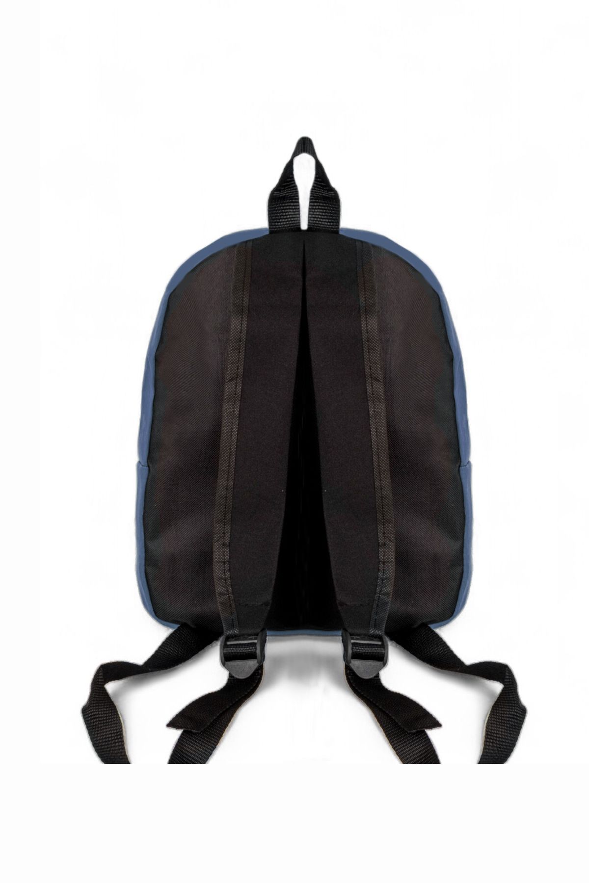 PowerSpeed-Rucsac de damă cu un singur compartiment cu imprimeu text albastru denim 3