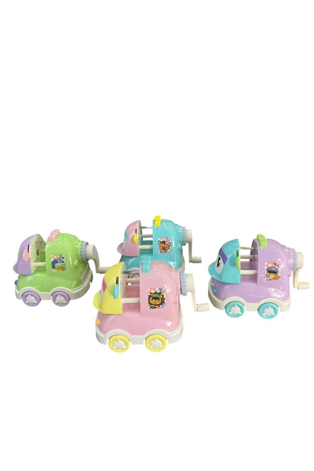 Brons-Cute Car Patterned Table Top Pencil Sharpener with Handle 4