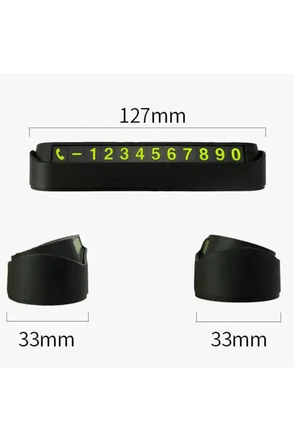 Laviera-In-Car Phosphorescent Number Counter Open-Close - Parking Lot Phone Card - Vehicle Phone Number Counter 5