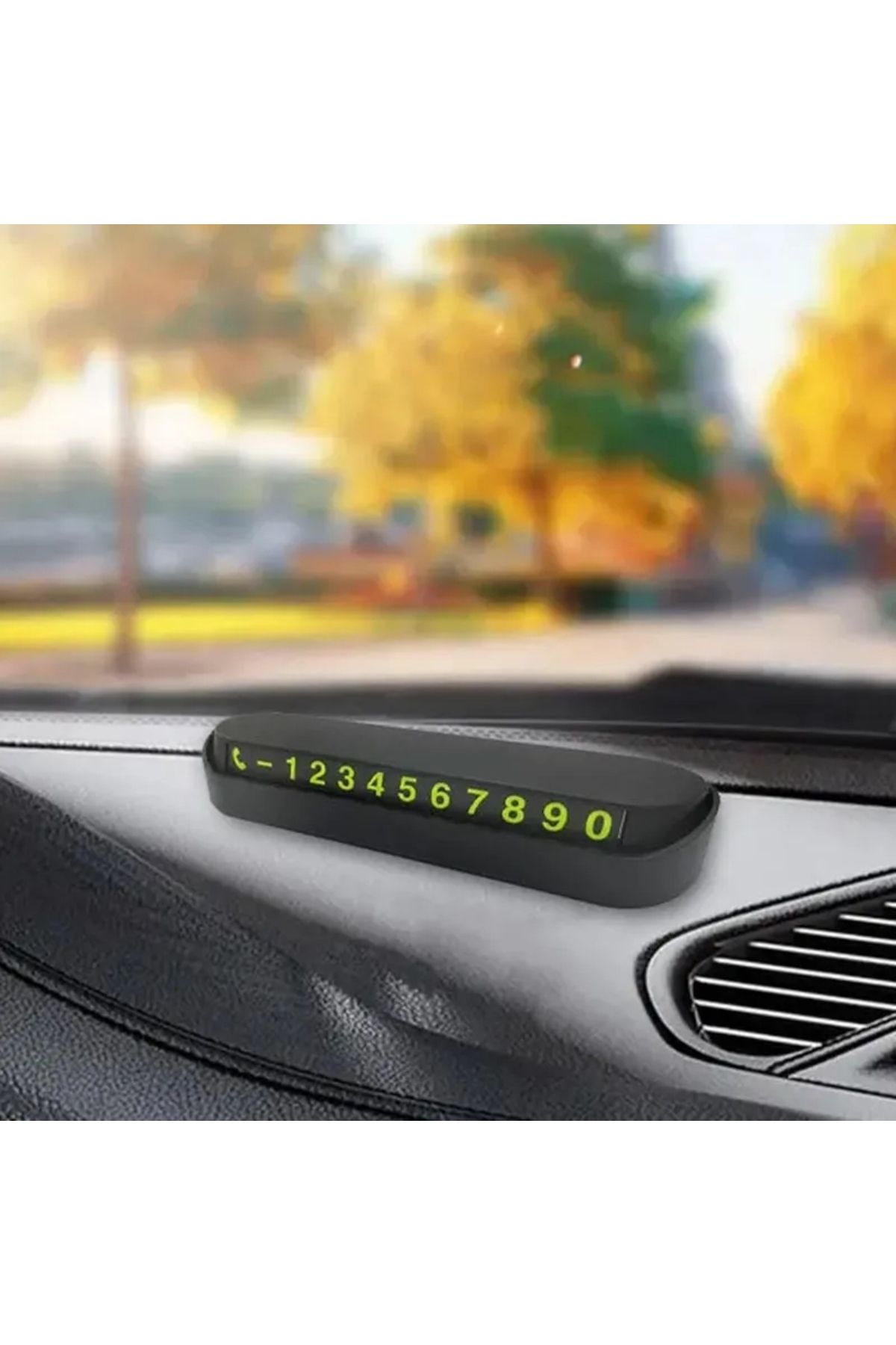 Laviera-In-Car Phosphorescent Number Counter Open-Close - Parking Lot Phone Card - Vehicle Phone Number Counter 2