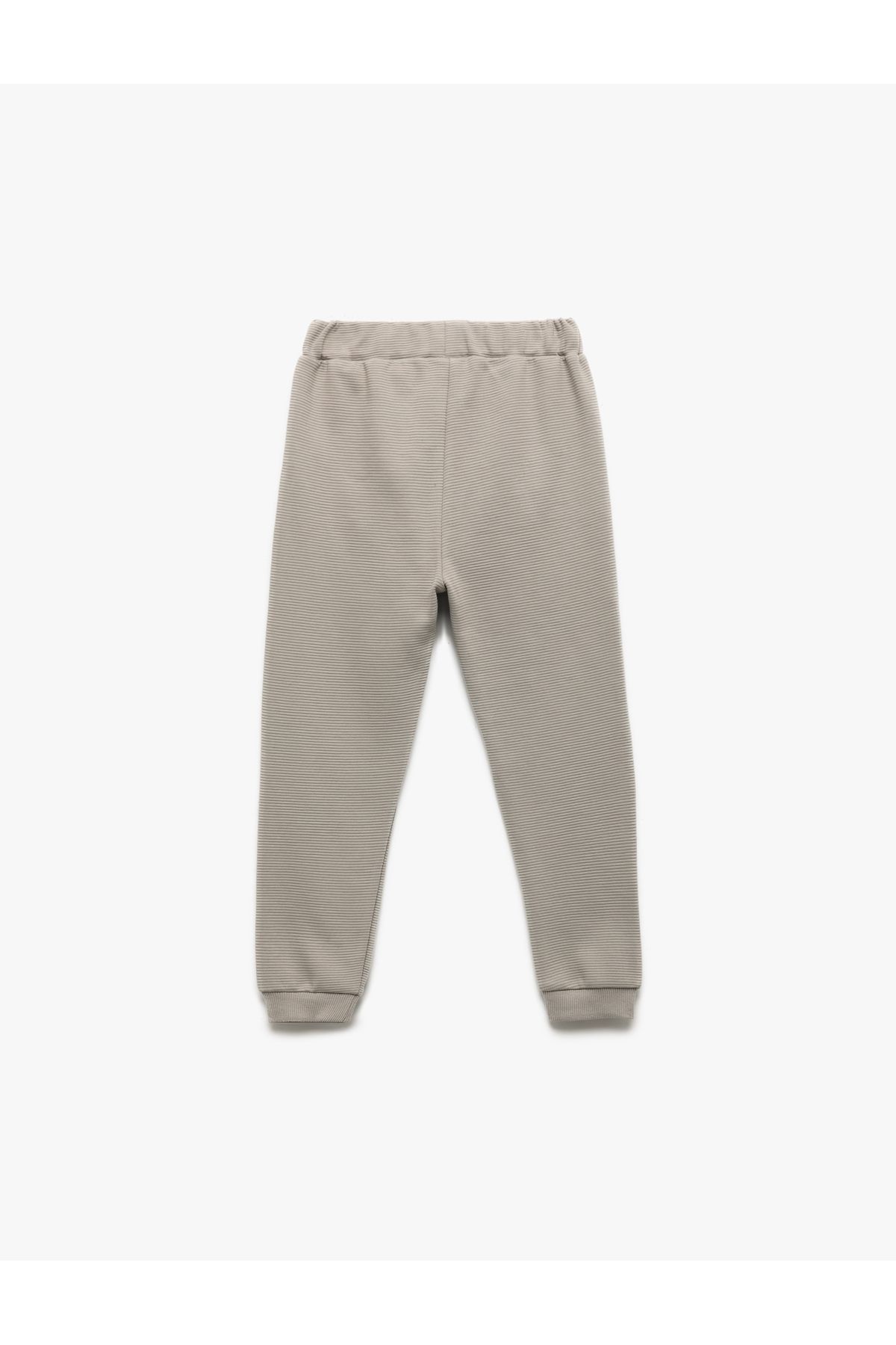 Koton-Cotton Jogger Sweatpants with Kangaroo Pocket and Elastic Waist 2