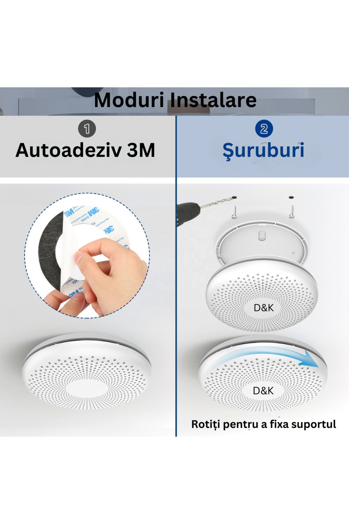 D&K WONDER-Smart 2in1 Smoke & Carbon Monoxide Detector WiFi, Smart Life/Tuya, 85dB Alarm, 10 Year Battery 8