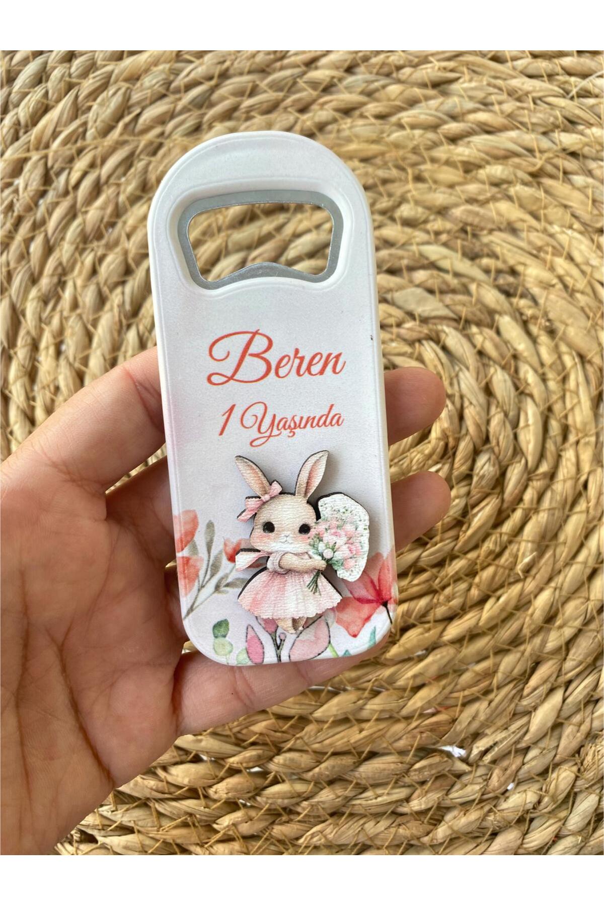 FORONEUS Tavşan Temalı Kız Bebek Açacak Magnet 20'li Paket fotoğrafı 2 (önizleme)