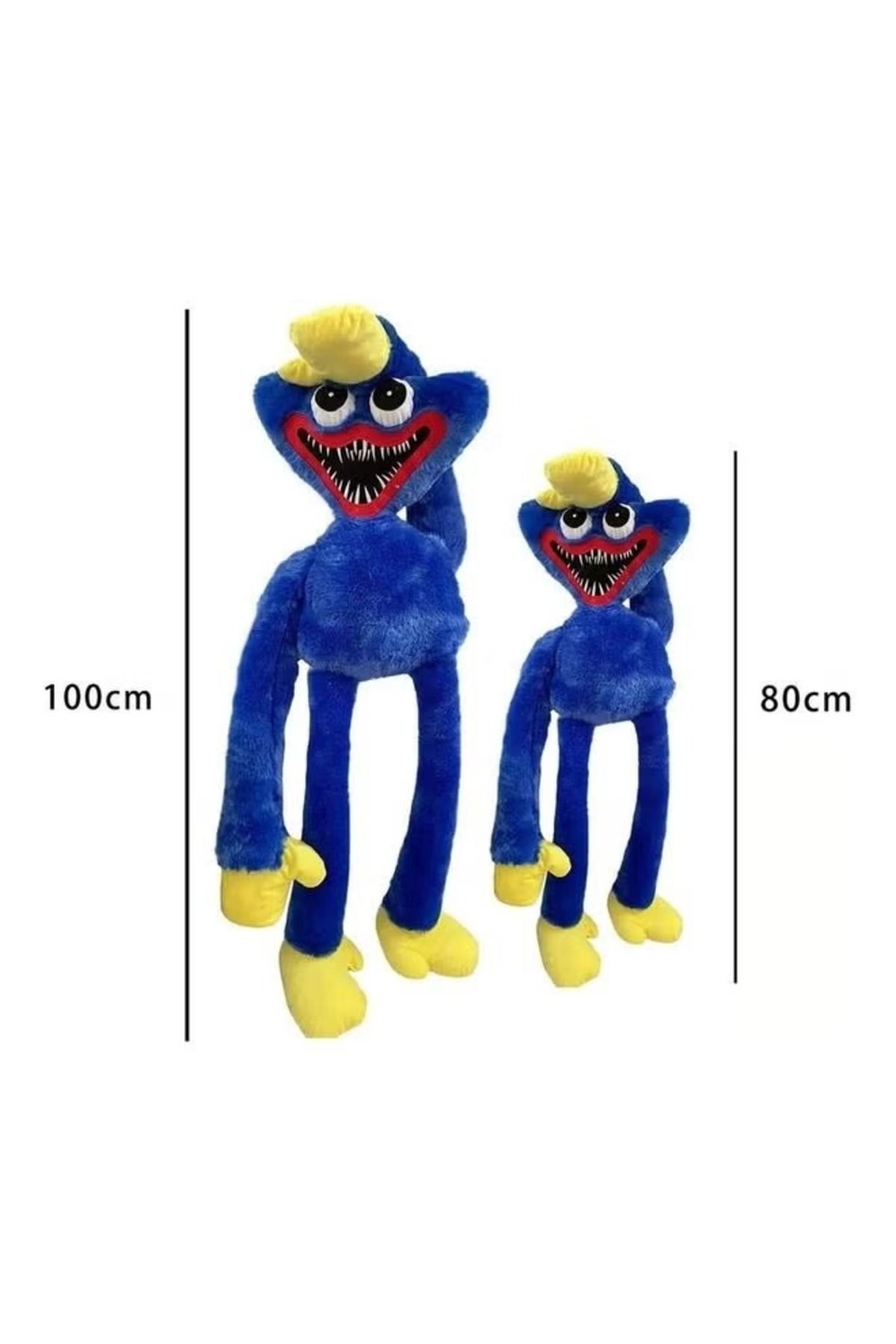 rexa-Poppy Playtime Huggy Wuggy Plush Toy – 100cm Soft & Cuddly Horror Game Character 2