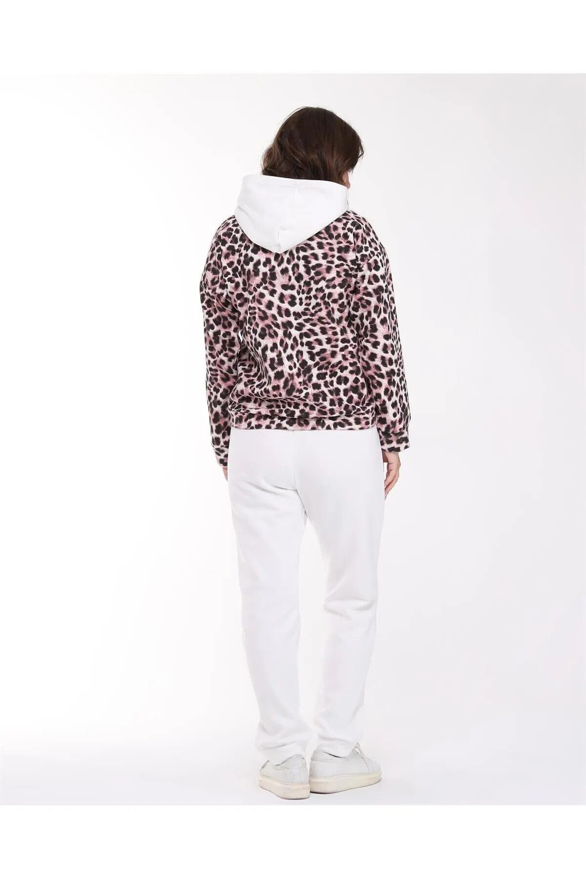 BNZ TEKSTİL-Three Thread Shardon Patterned Bottom Top Tracksuit Set 2