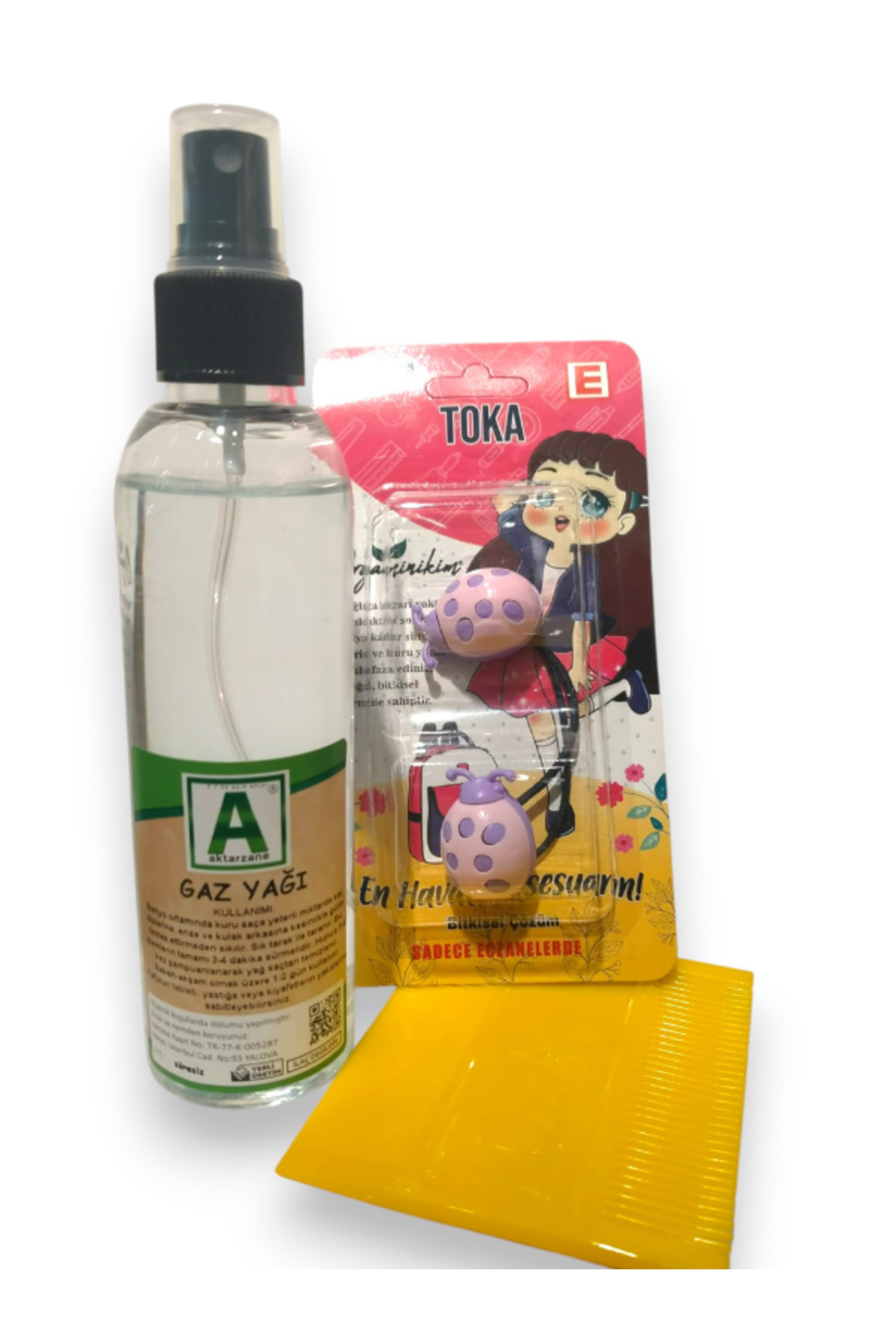 BİT TOKASI + Gaz Yağı + TARAK SET Temizleme Çocuklar için ! — T56541 — تصویر 2 از 2