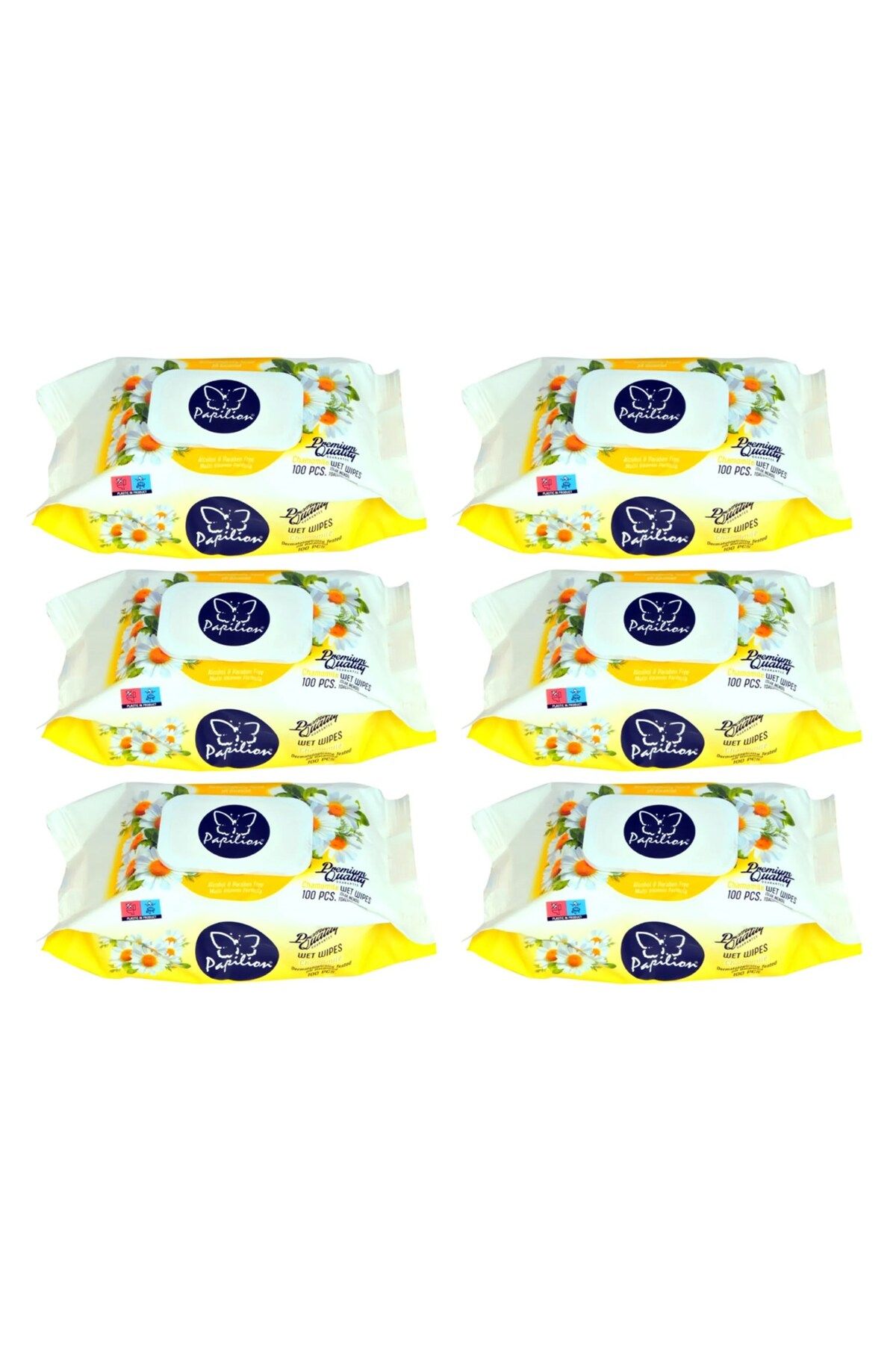 Papilion-Chamomile Extract Wet Towel 100X6 - 600 Sheets 1