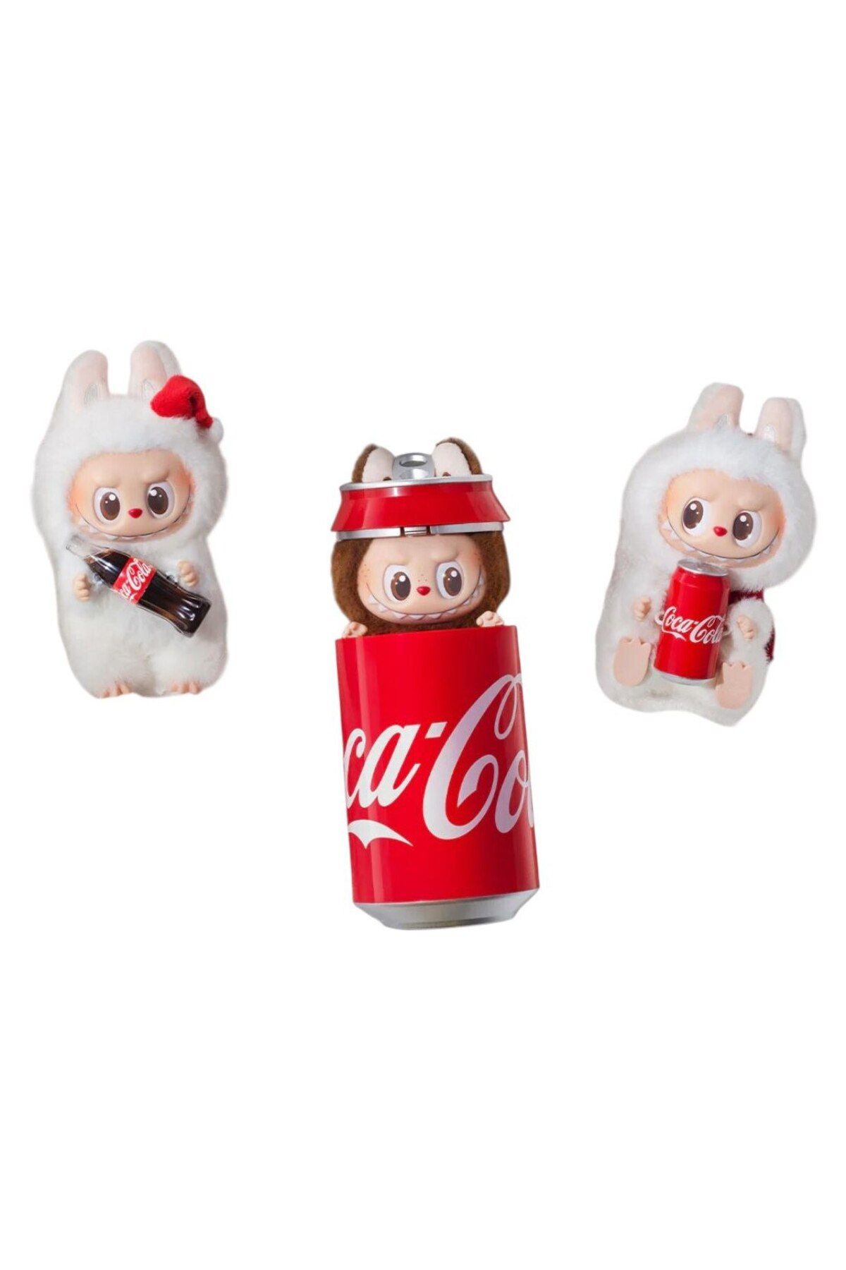 LABUBU-Pachet de jucării de pluș - Blindbox Coca Cola + Set inteligent de pastă de modelat 4