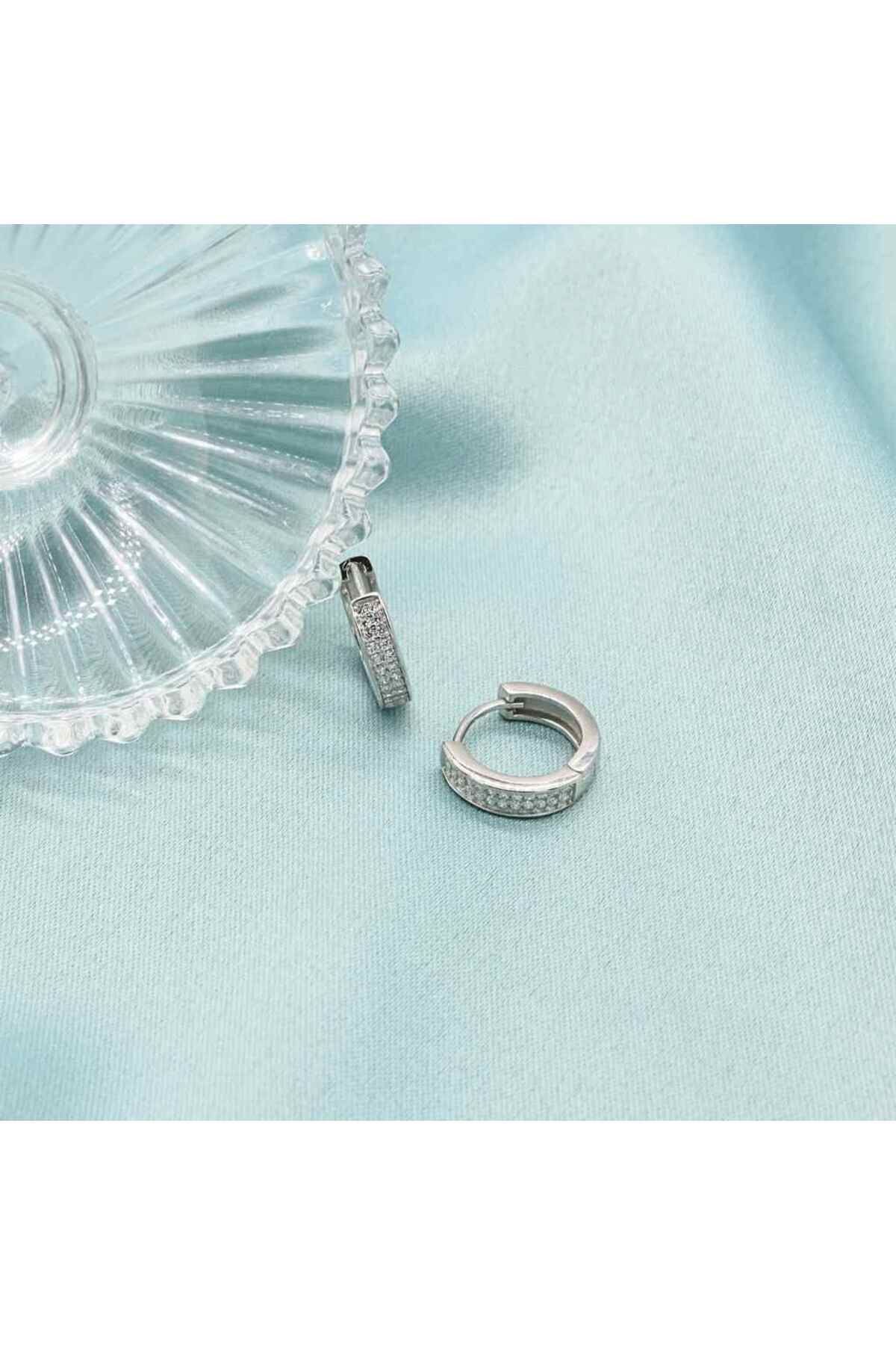 Bijuteria SORELLY-Cercei Argint cu Pietre Zirconia Double Row 4