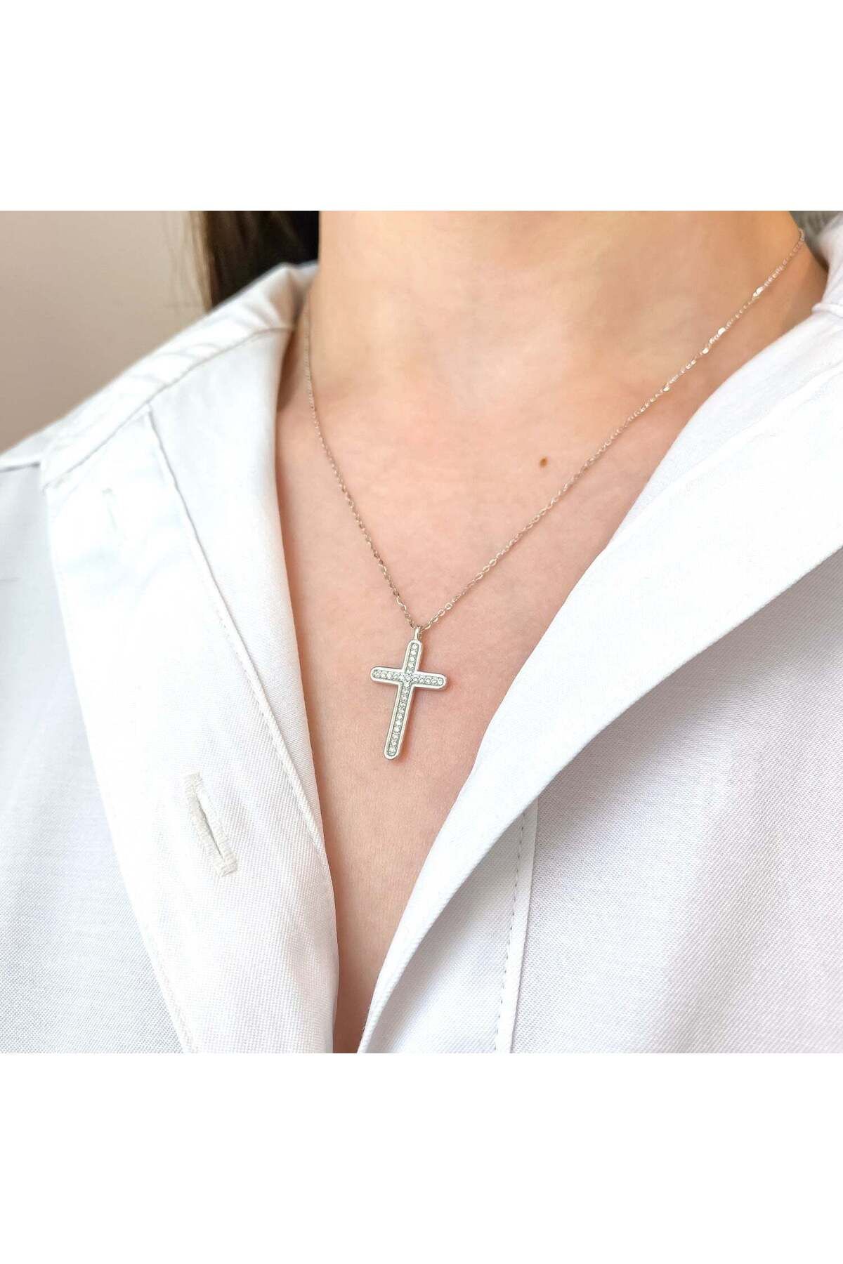 Bijuteria SORELLY-Lant Argint Cruce 4