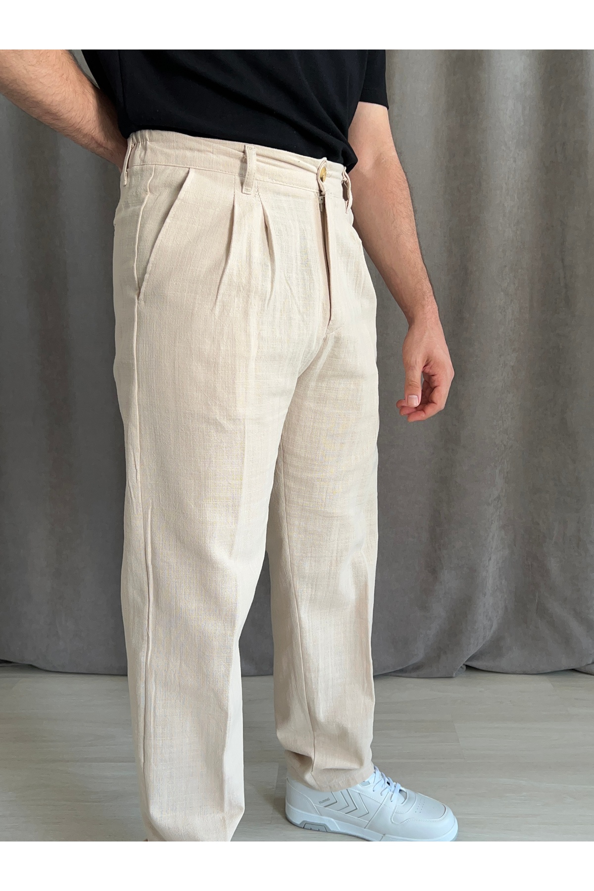 شلوار  Baggy keten pantolon 0909