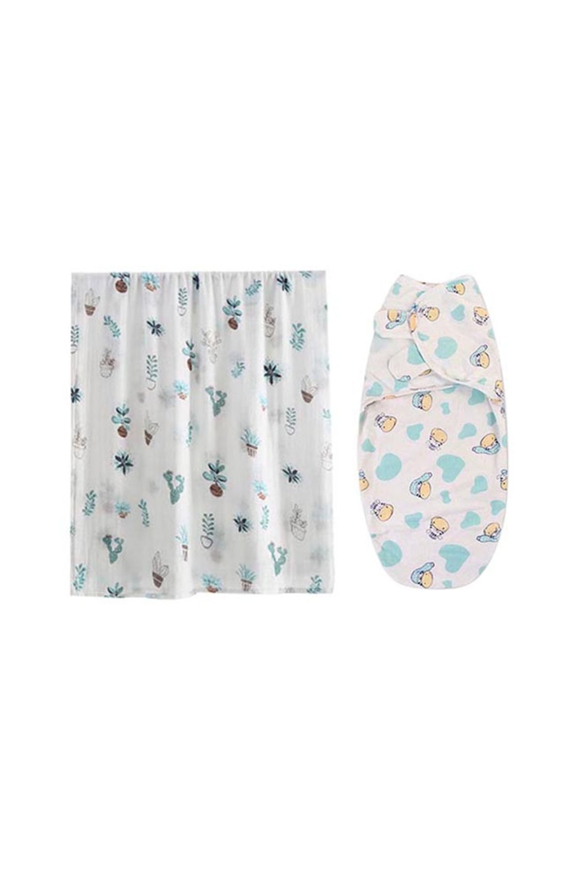fun zone-2 Packs Of Baby Swaddle Blanket, Swaddle And Blanket Sleeping Bag Set,Adjustable Soft And Breathable 1