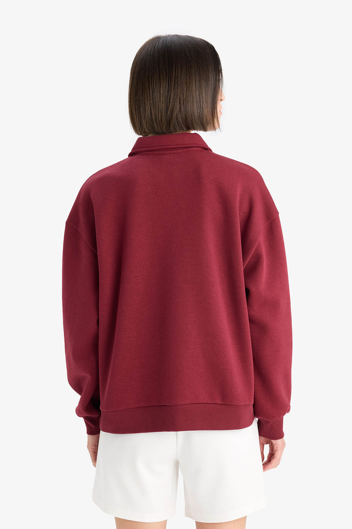 Defacto  Bordo Kadın Sweatshirt F1063AX/BR248 - Görsel 6