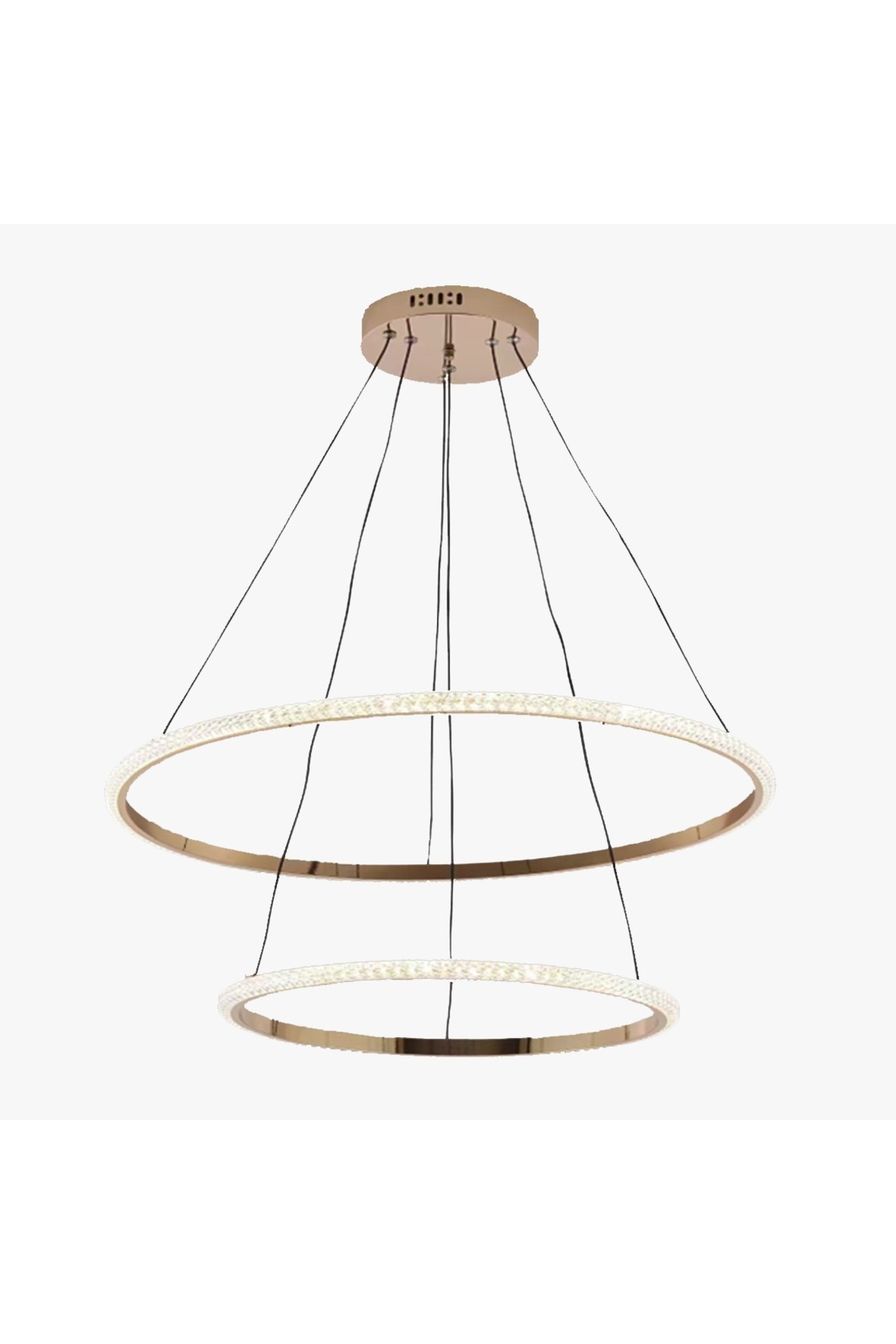Vooltex-Luxury modern chandelier, golden color, 3 levels, from Voltex, size 60 + 40 + 20 cm, 3 lights 2
