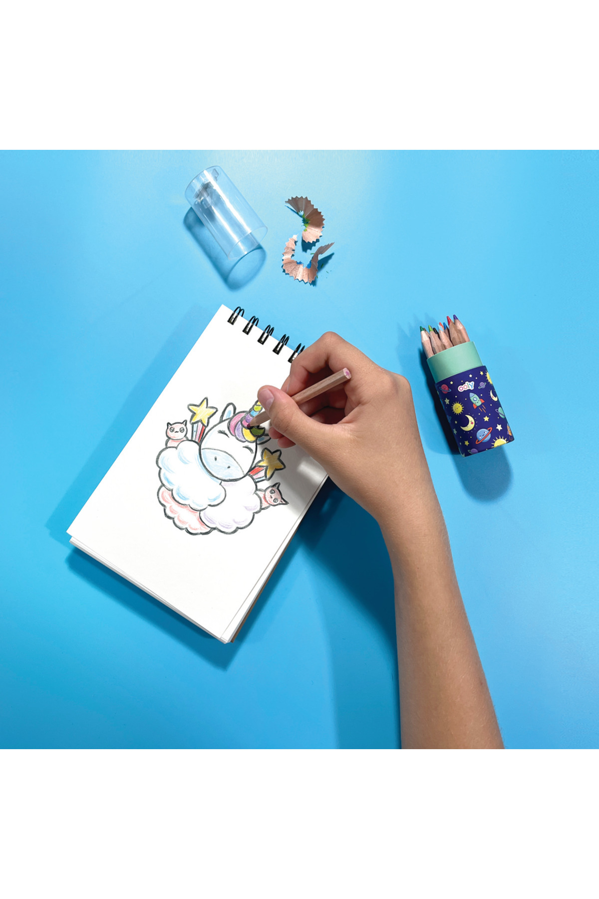 Ooly-Mini Draw'n'Doodle Colored Pencils with Sharpener Set 4